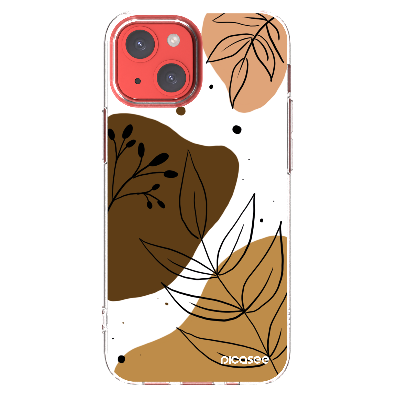 Picasee silikonski prozorni ovitek za Apple iPhone 13 mini - Boho style