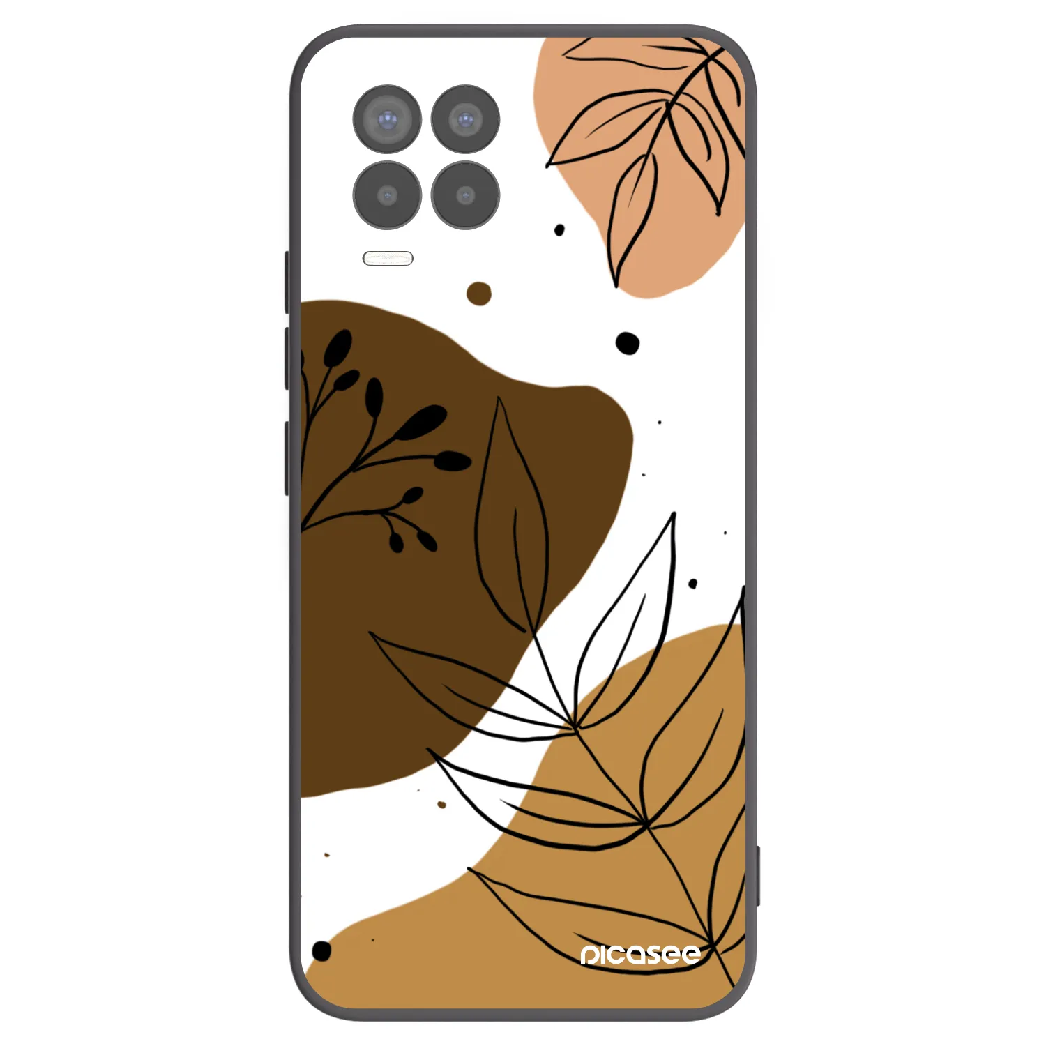 Picasee silikonski črni ovitek za Realme 8 4G - Boho style