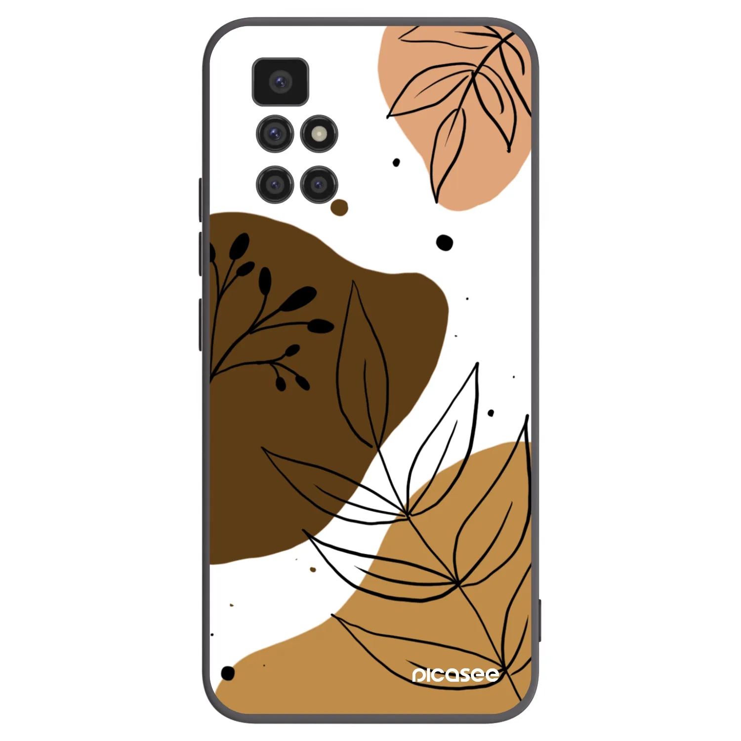 Picasee silikonski črni ovitek za Xiaomi Redmi 10 - Boho style