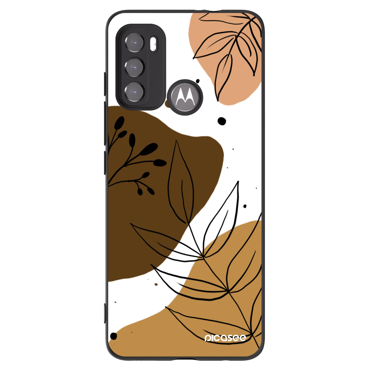 Picasee silikonski črni ovitek za Motorola Moto G60 - Boho style