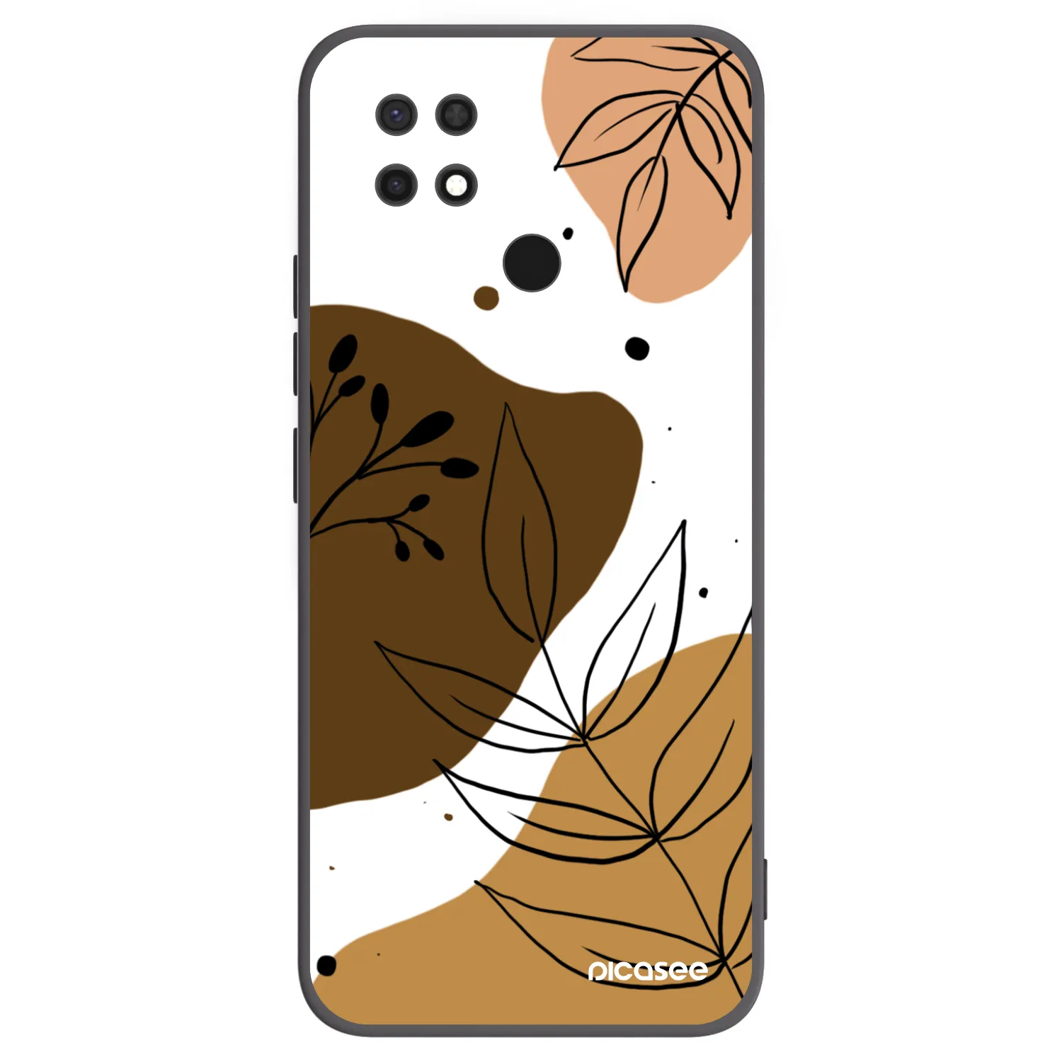 Picasee silikonski črni ovitek za Xiaomi Redmi 10C - Boho style