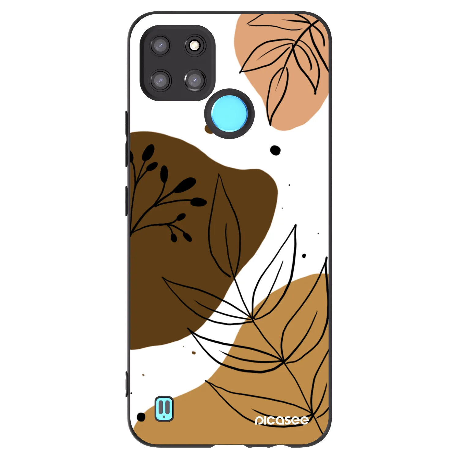 Picasee silikonski črni ovitek za Realme C21Y - Boho style