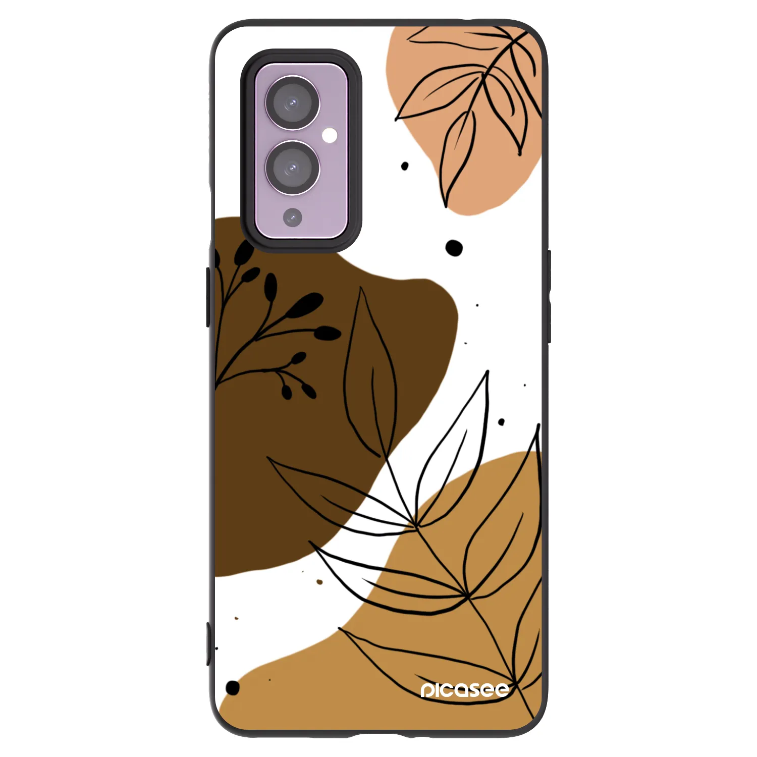 Picasee silikonski črni ovitek za OnePlus 9 - Boho style