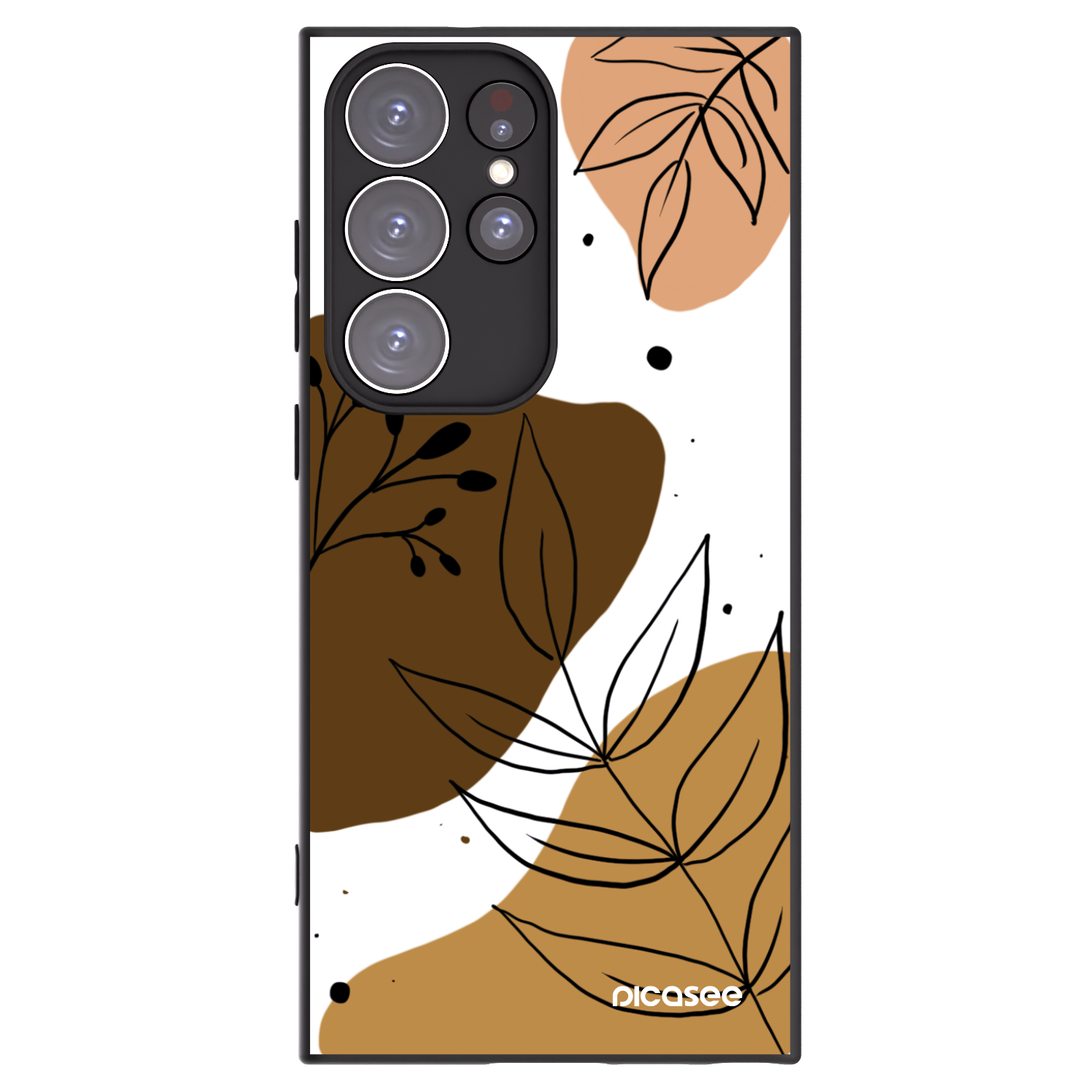 Picasee silikonski črni ovitek za Samsung Galaxy S23 Ultra 5G - Boho style