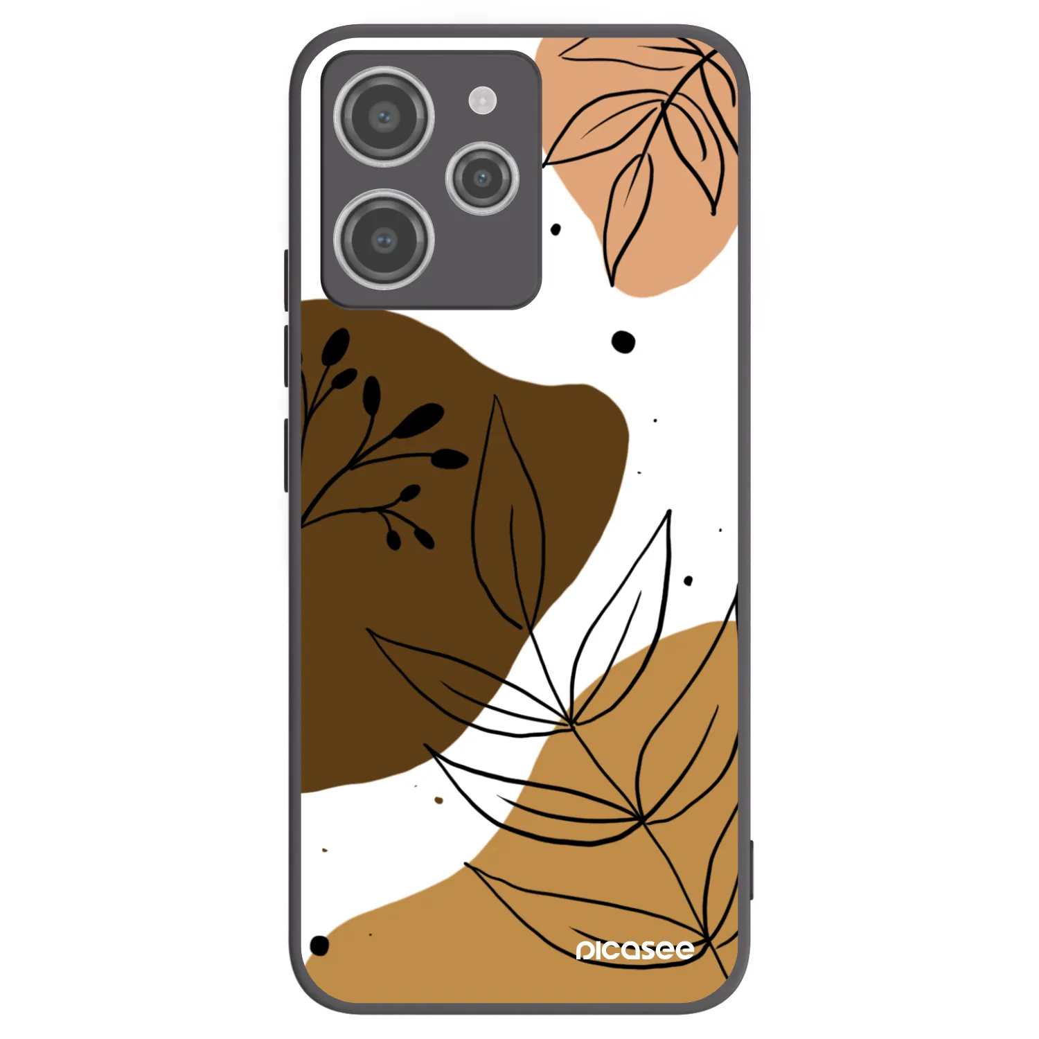 Picasee silikonski črni ovitek za Xiaomi Redmi 12 4G - Boho style