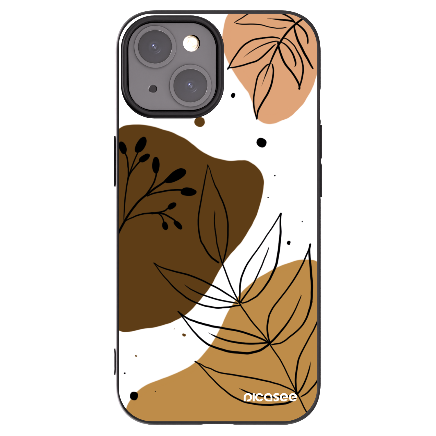 Picasee silikonski črni ovitek za Apple iPhone 15 - Boho style