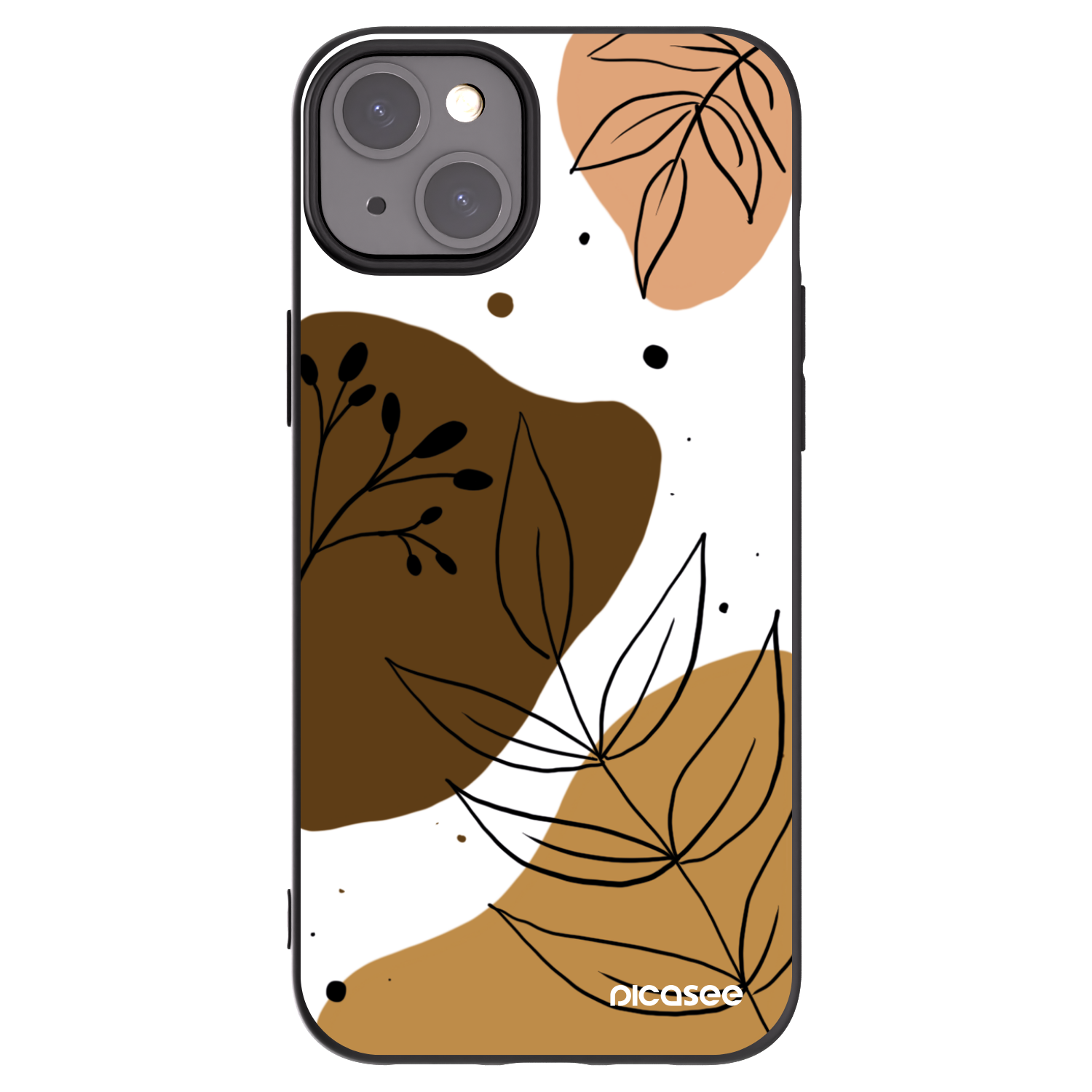 Picasee silikonski črni ovitek za Apple iPhone 15 Plus - Boho style