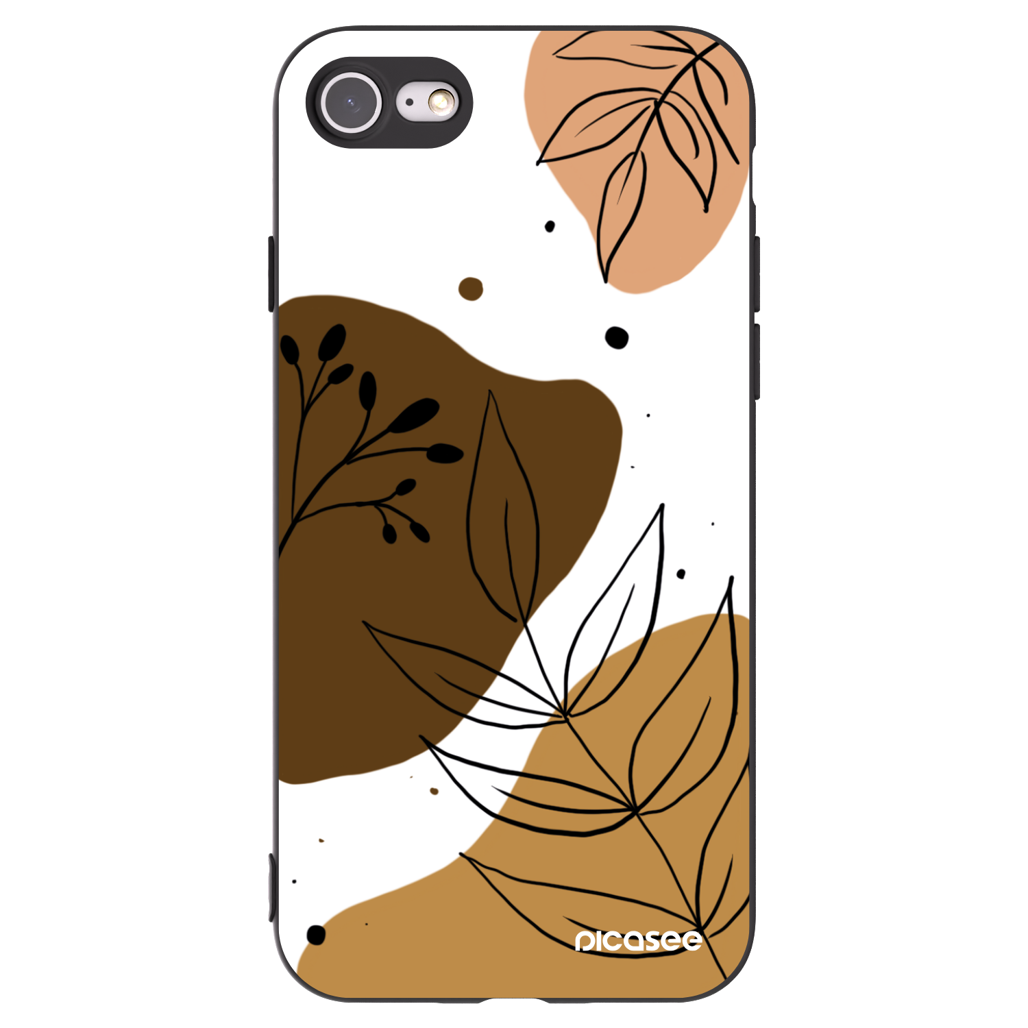 Picasee silikonski črni ovitek za Apple iPhone 7 - Boho style