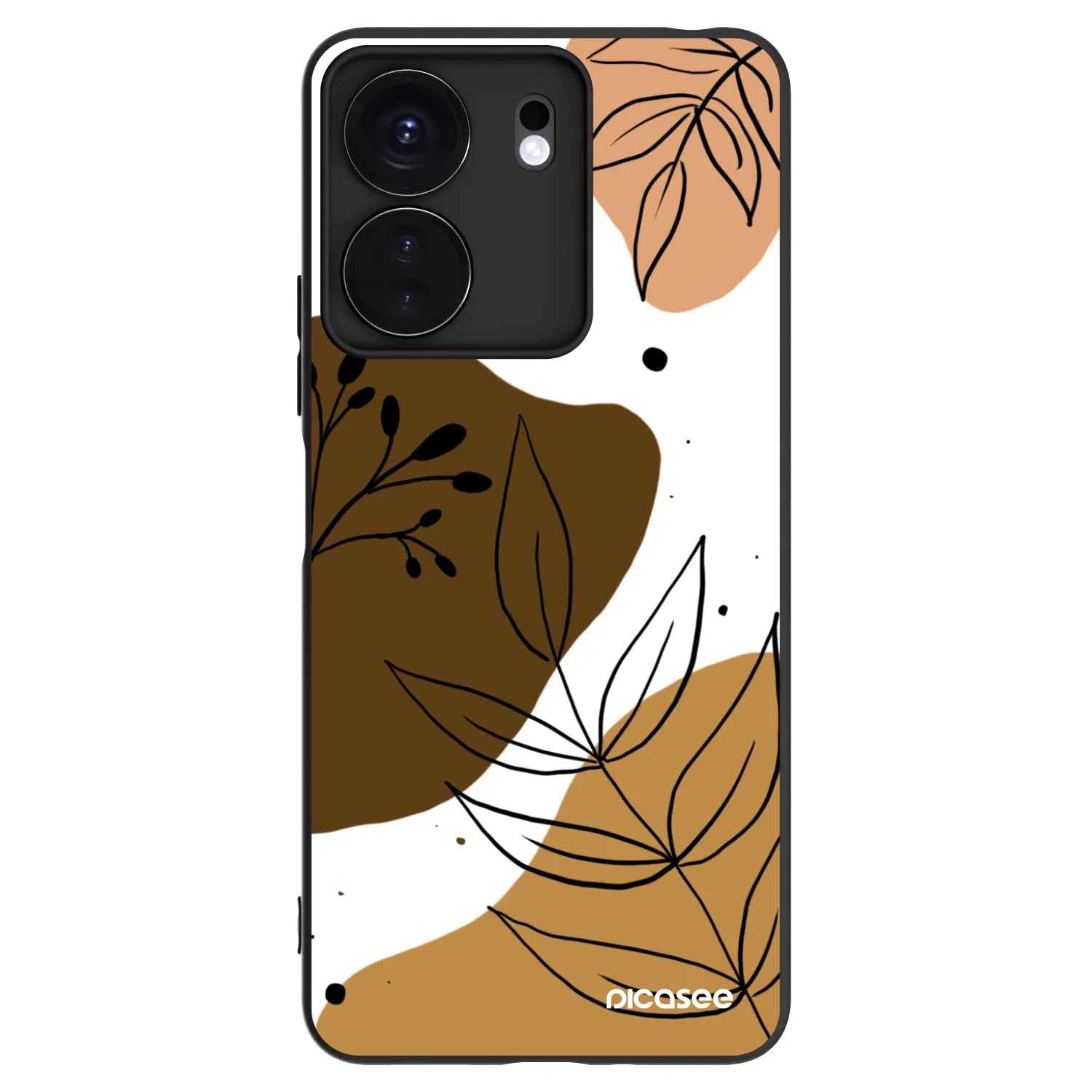 Picasee silikonski črni ovitek za Xiaomi Redmi 13C 4G - Boho style