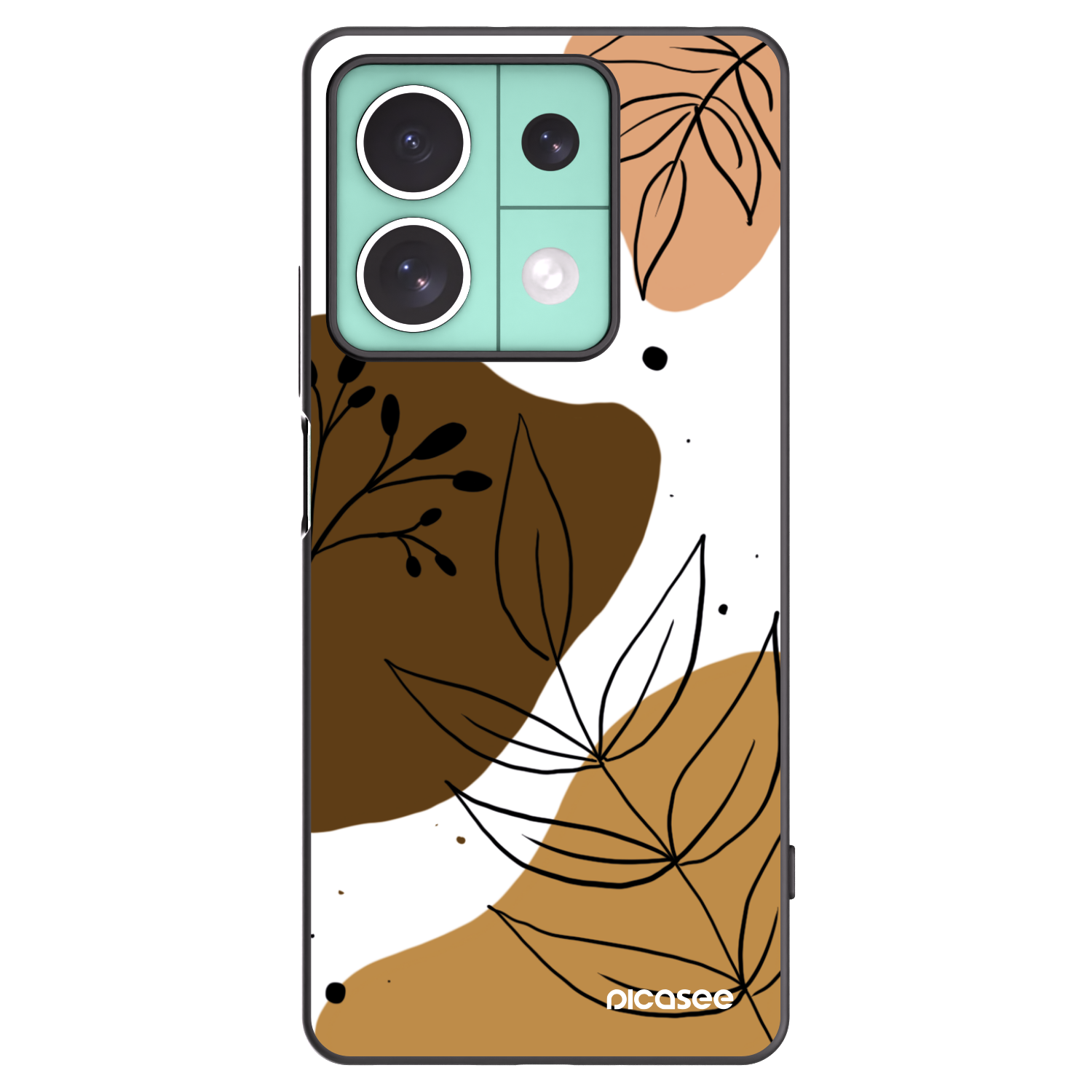 Picasee silikonski črni ovitek za Xiaomi Redmi Note 13 5G - Boho style