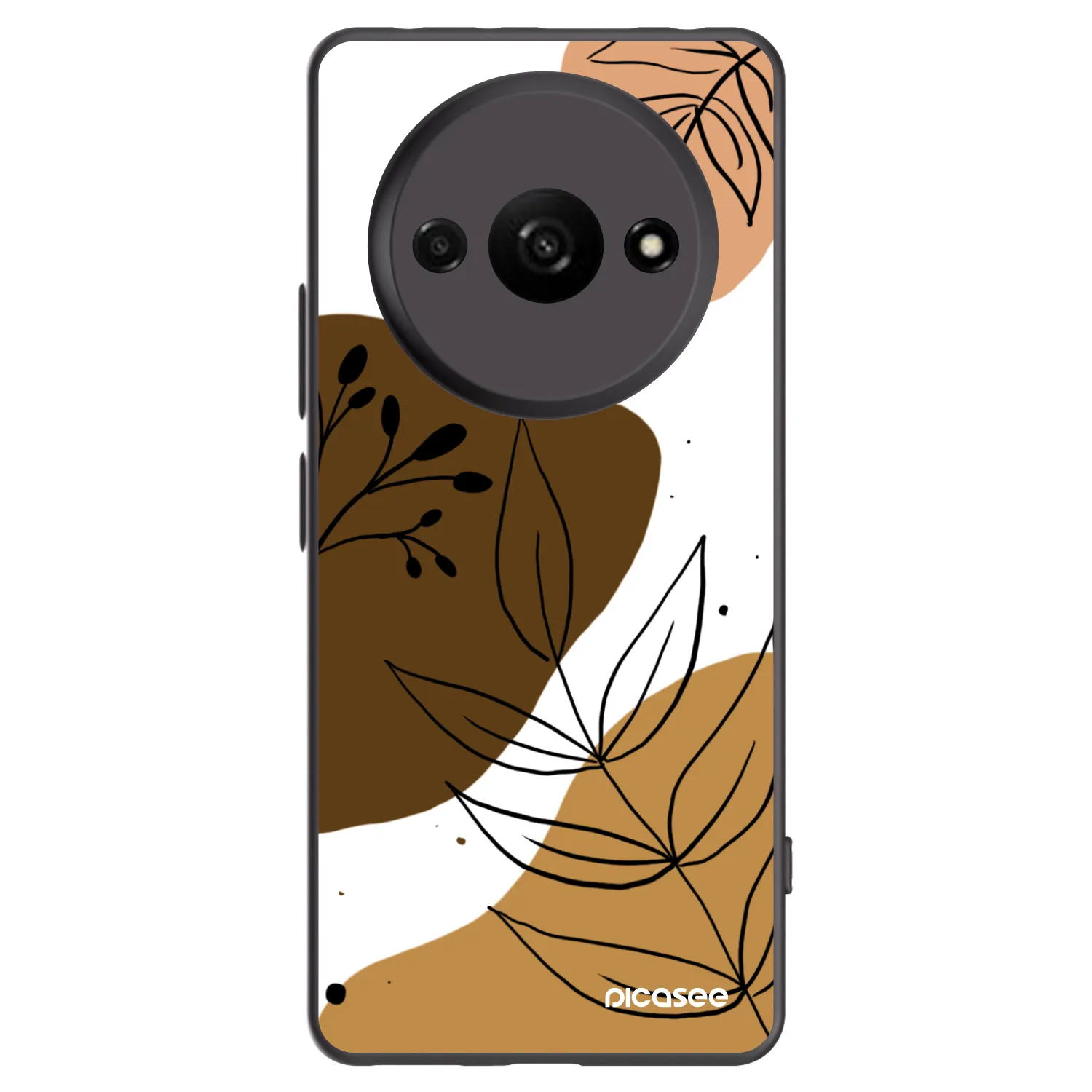 Picasee silikonski črni ovitek za Xiaomi Redmi A3 - Boho style