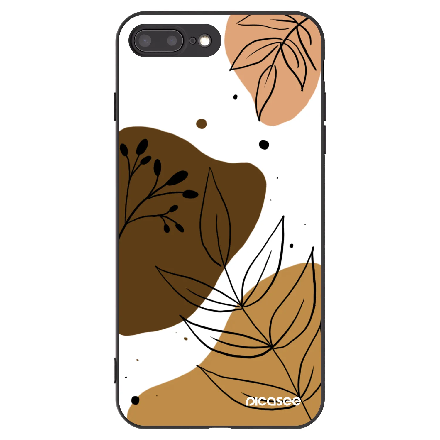 Picasee silikonski črni ovitek za Apple iPhone 7 Plus - Boho style
