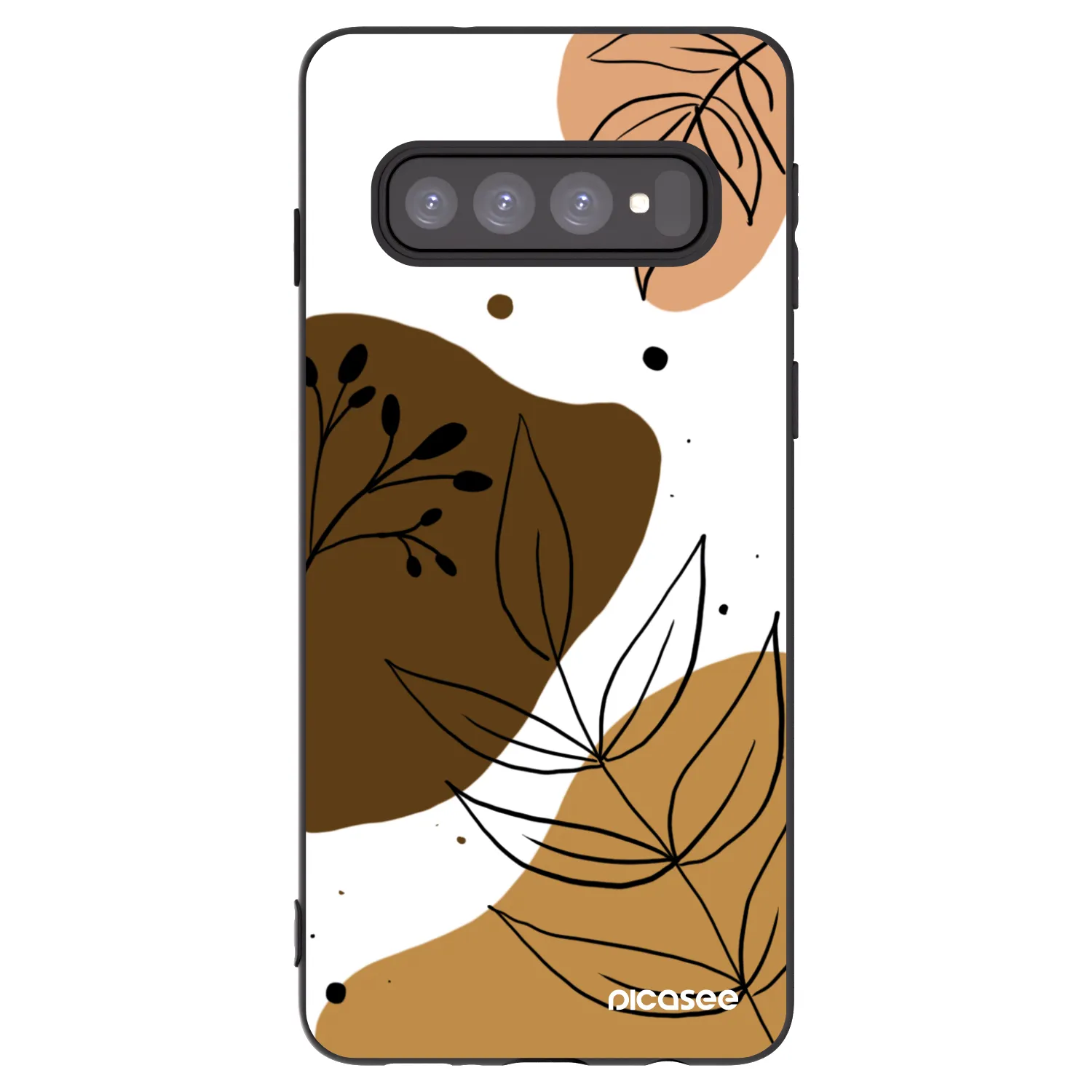 Picasee silikonski črni ovitek za Samsung Galaxy S10 G973 - Boho style