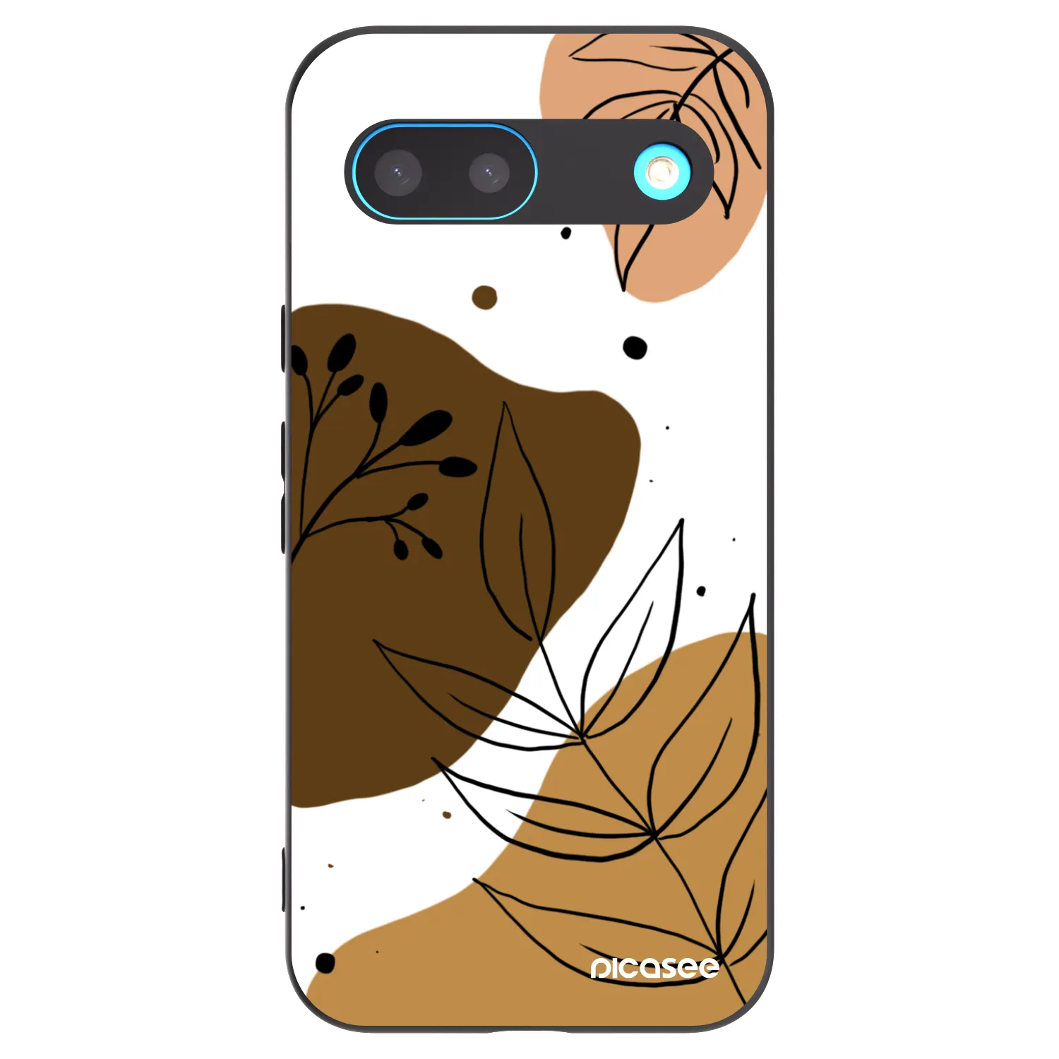 Picasee silikonski črni ovitek za Google Pixel 8 - Boho style
