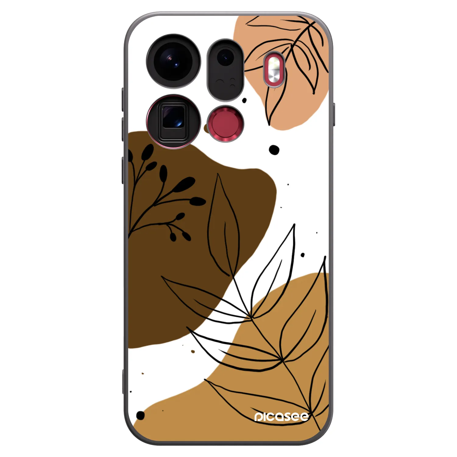 Picasee silikonski črni ovitek za OPPO Find X9 Pro - Boho style