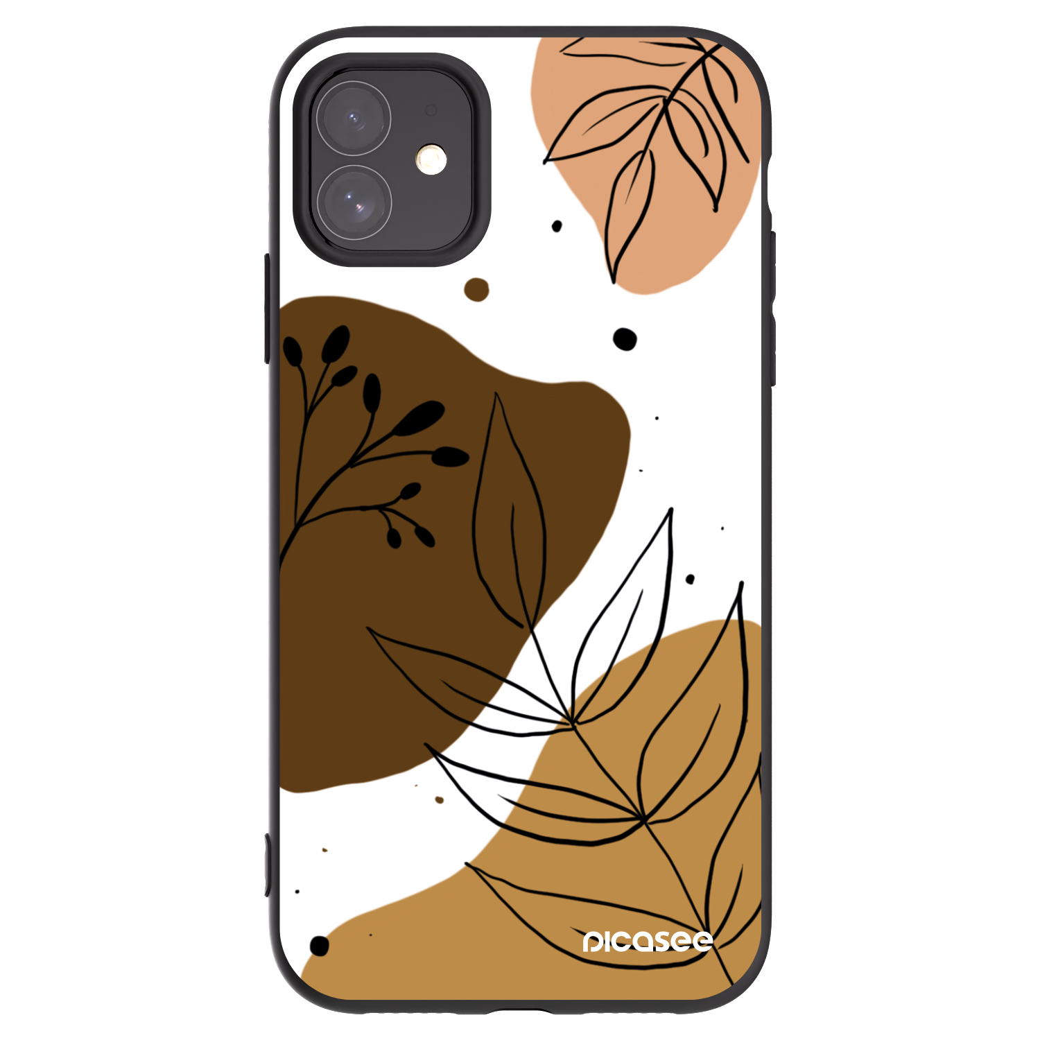 Picasee silikonski črni ovitek za Apple iPhone 11 - Boho style
