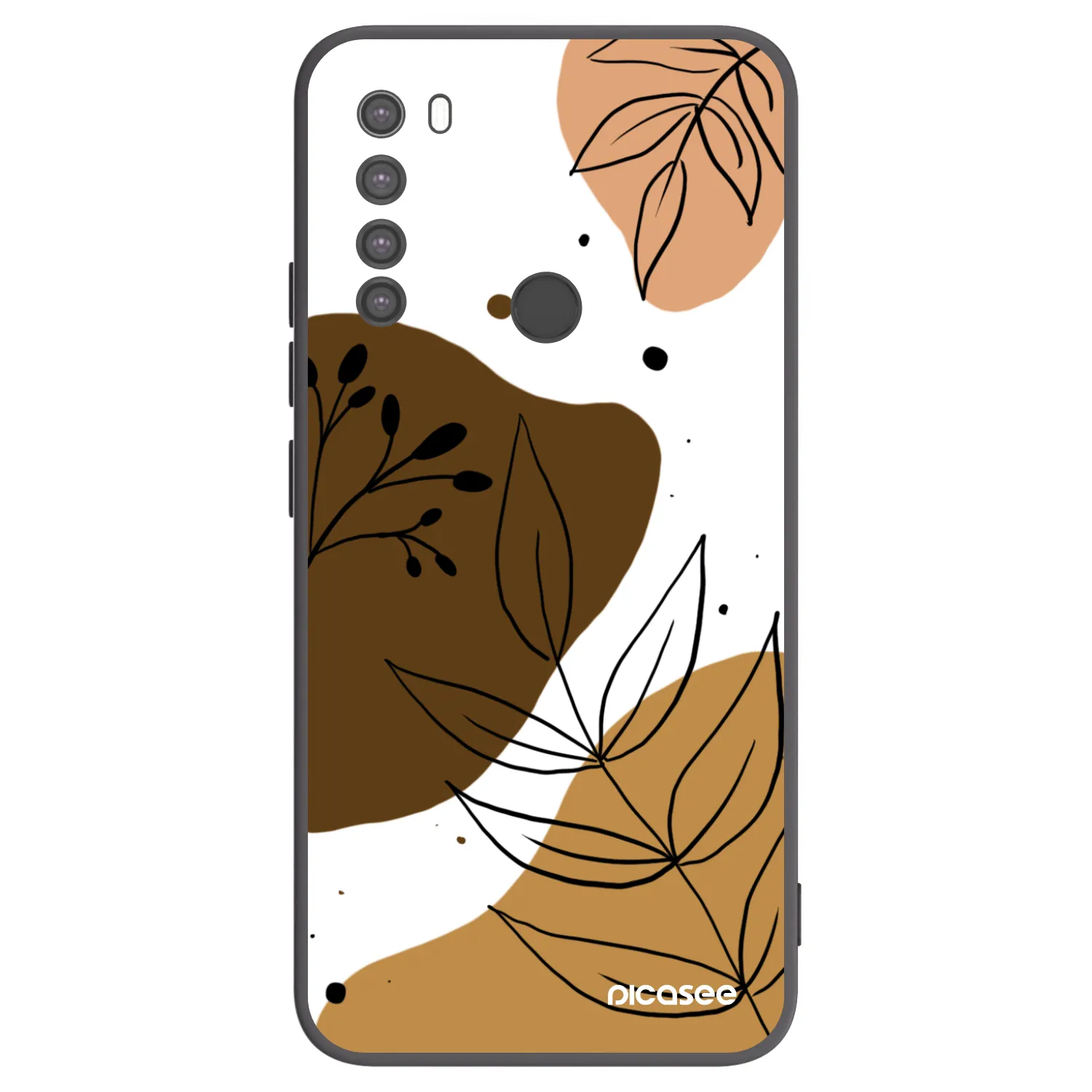 Picasee silikonski črni ovitek za Xiaomi Redmi Note 8 - Boho style
