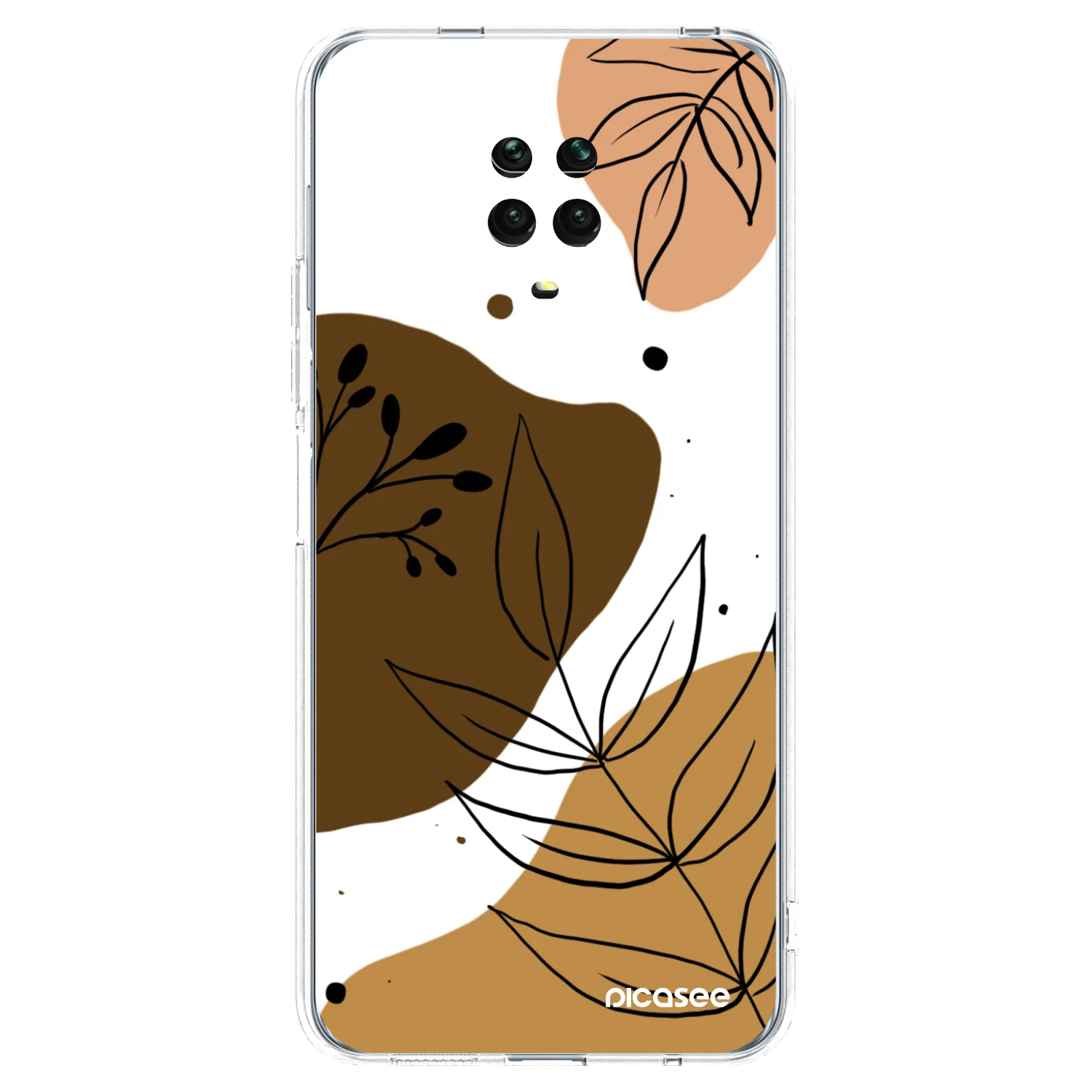 Picasee silikonski prozorni ovitek za Xiaomi Redmi Note 9 Pro - Boho style
