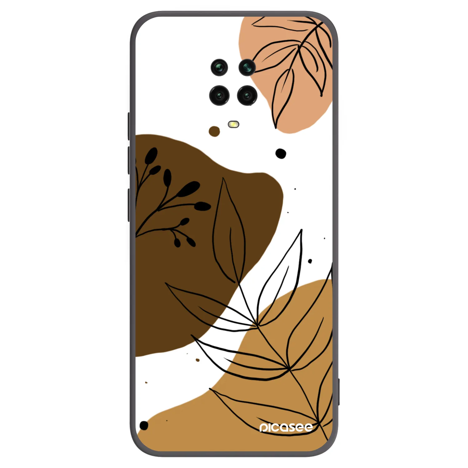 Picasee silikonski črni ovitek za Xiaomi Redmi Note 9 Pro - Boho style