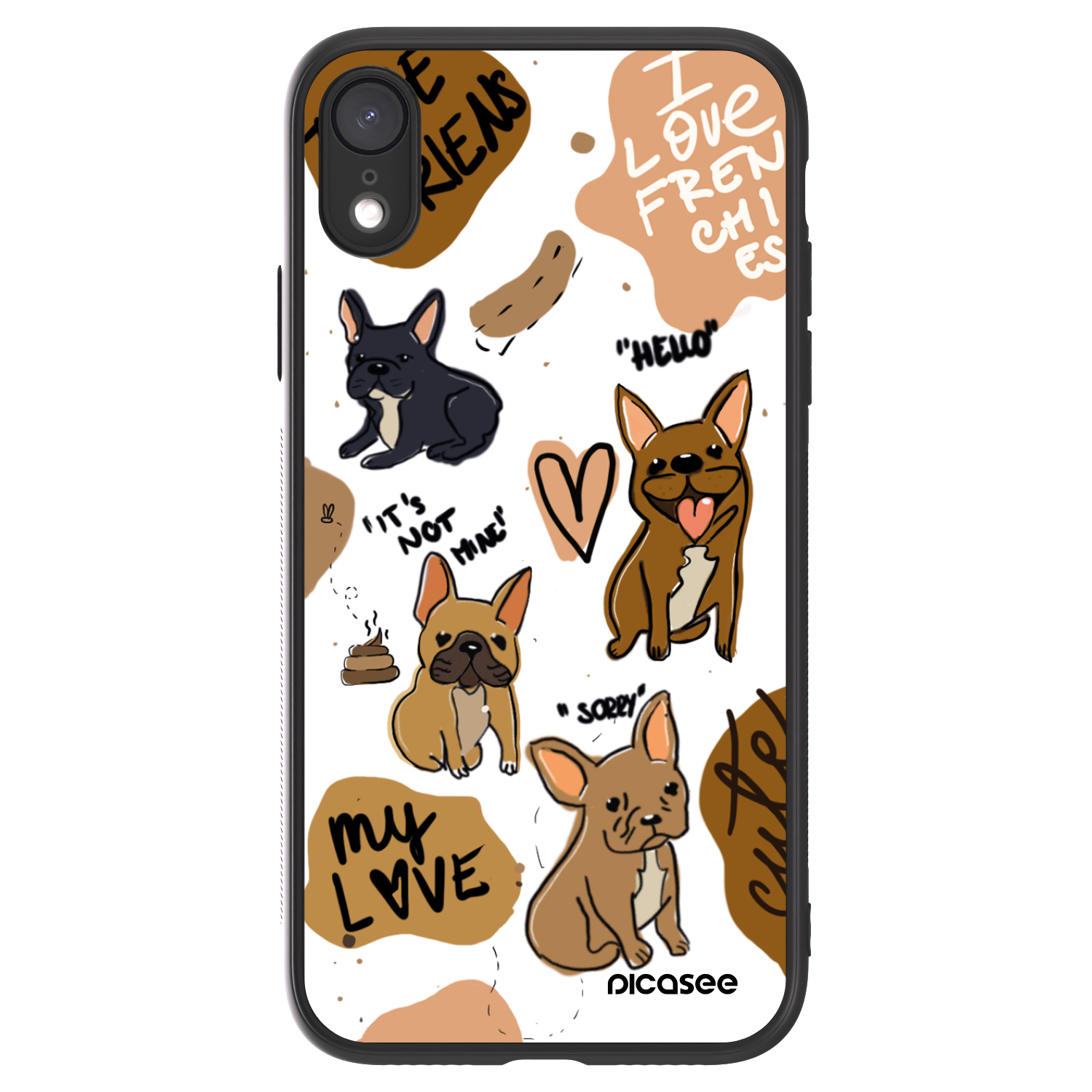 Picasee ULTIMATE CASE za Apple iPhone XR - Frenchies