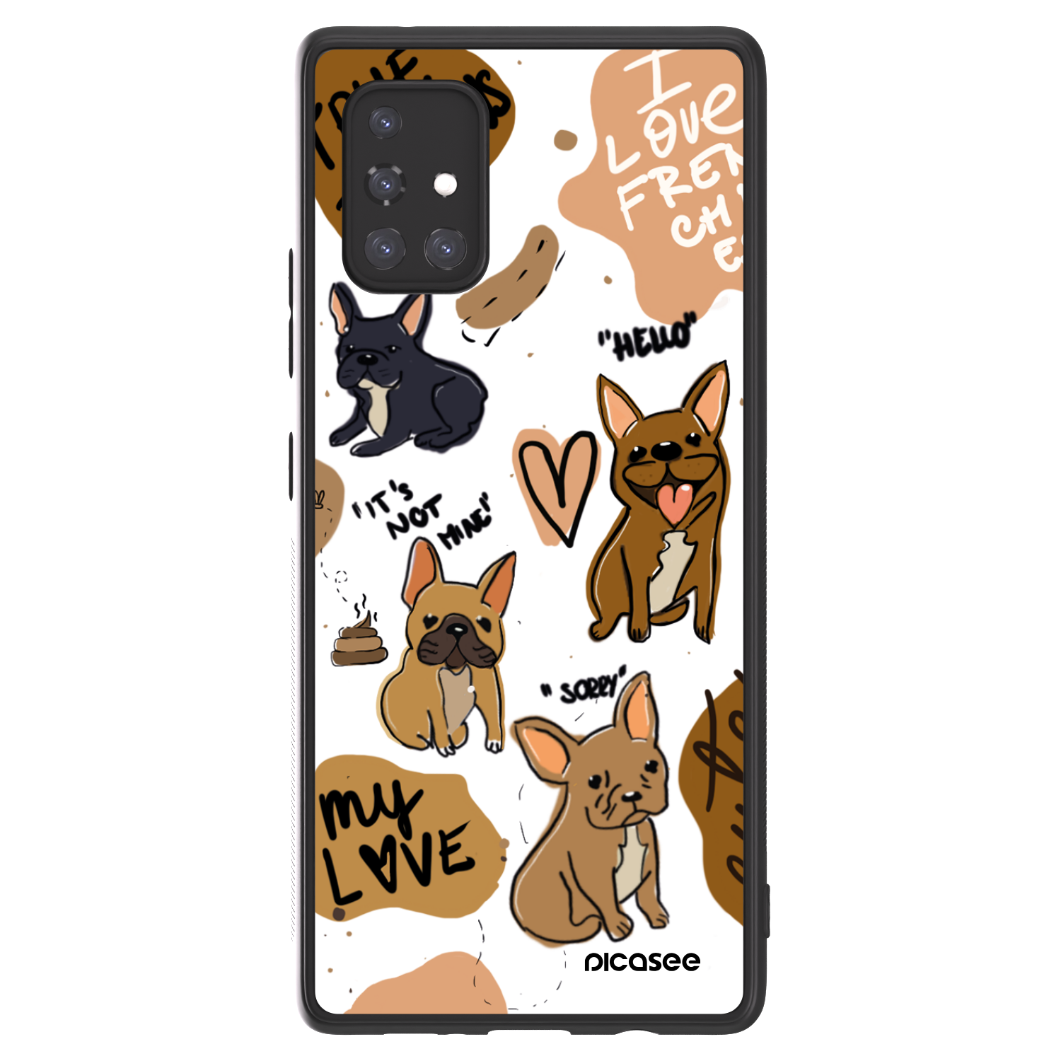 Picasee ULTIMATE CASE za Samsung Galaxy A71 A715F - Frenchies