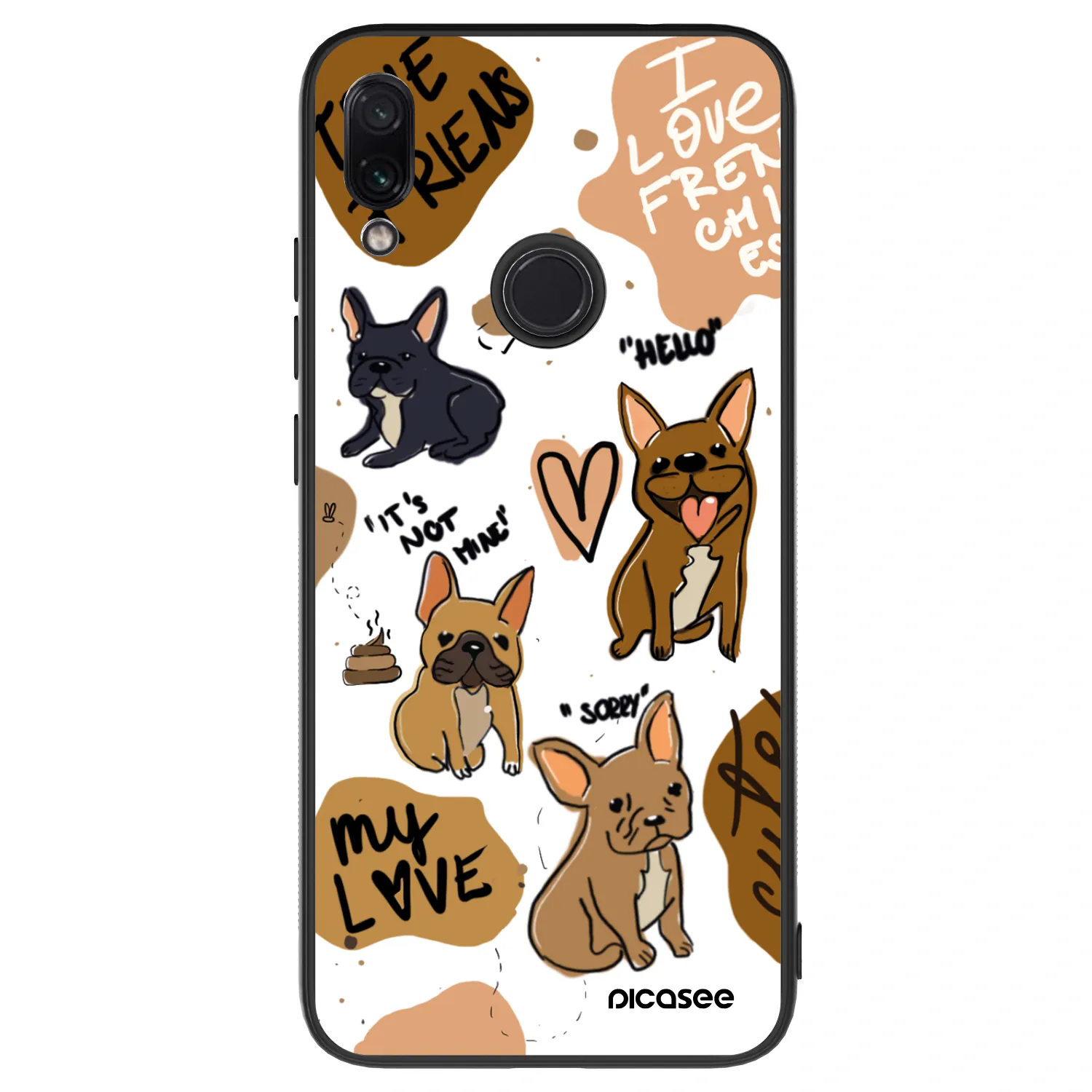Picasee ULTIMATE CASE za Xiaomi Redmi Note 7 - Frenchies