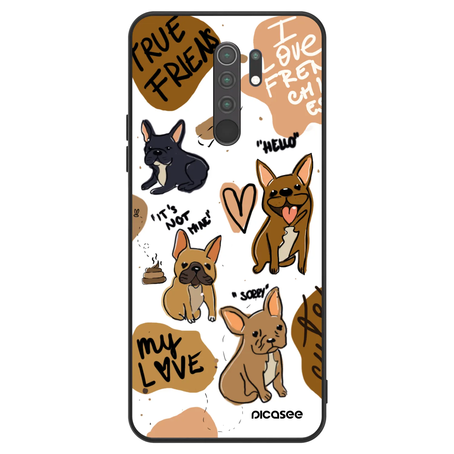 Picasee ULTIMATE CASE za Xiaomi Redmi 9 - Frenchies
