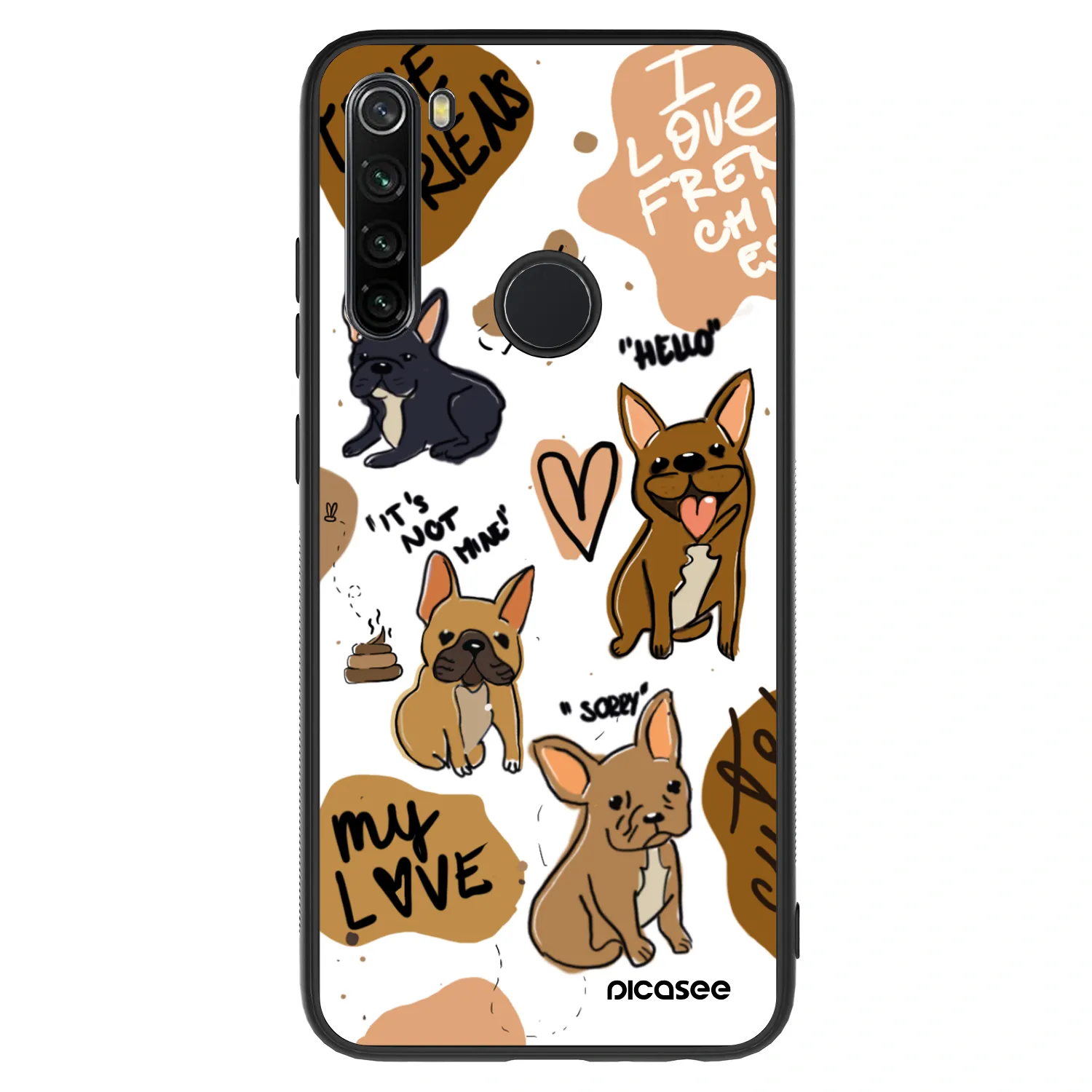 Picasee ULTIMATE CASE za Xiaomi Redmi Note 8 - Frenchies