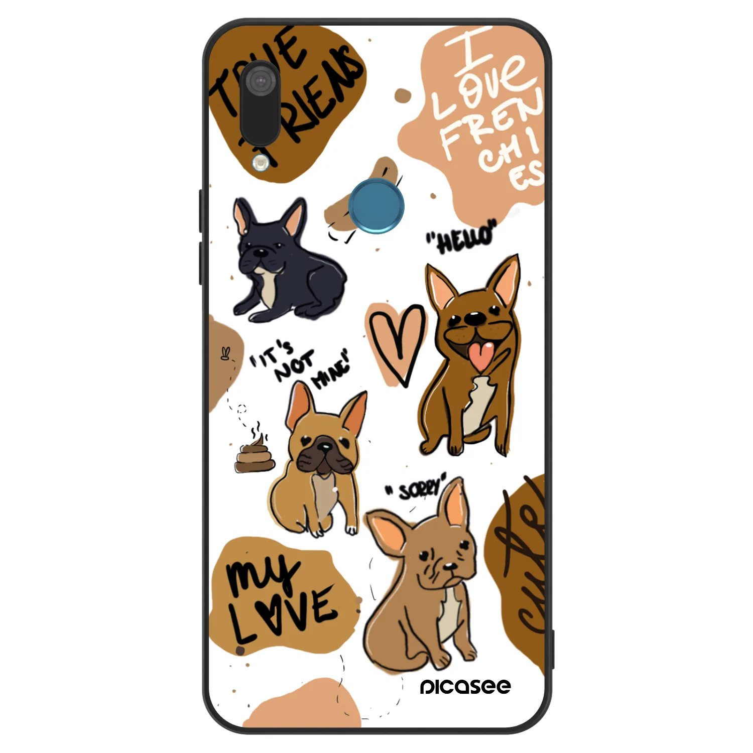 Picasee ULTIMATE CASE za Huawei Y7 2019 - Frenchies