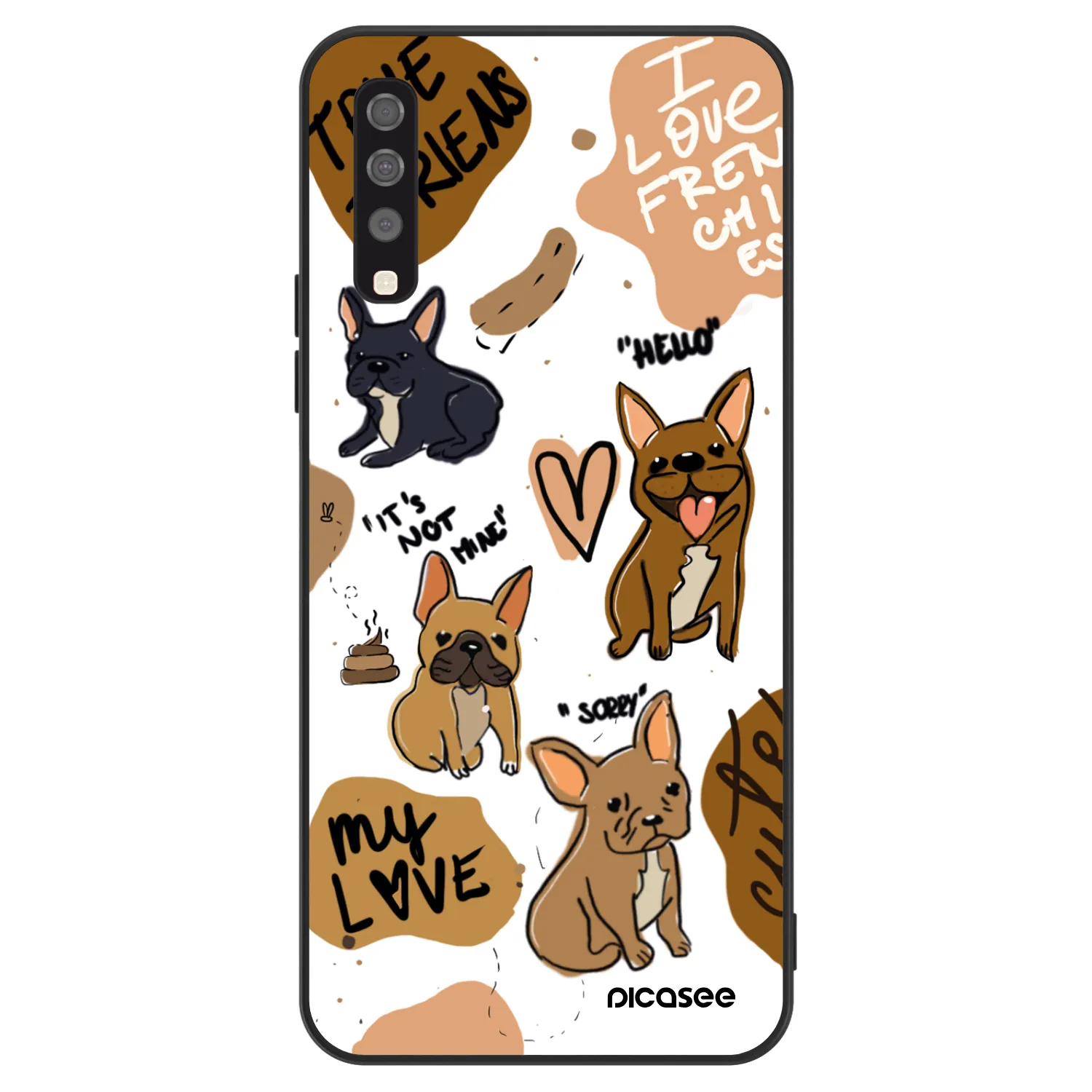 Picasee ULTIMATE CASE za Samsung Galaxy A70 A705F - Frenchies