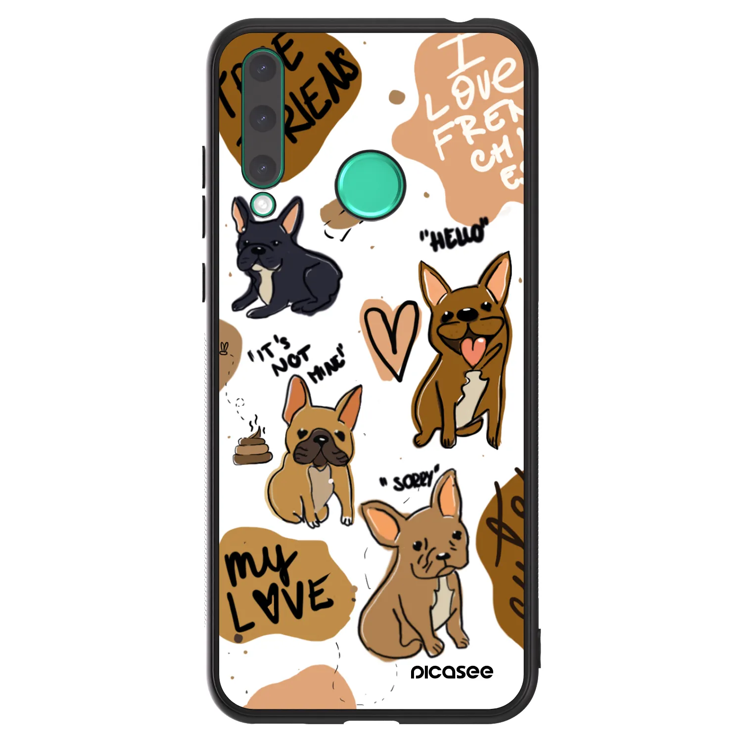 Picasee ULTIMATE CASE za Honor 20 Lite - Frenchies