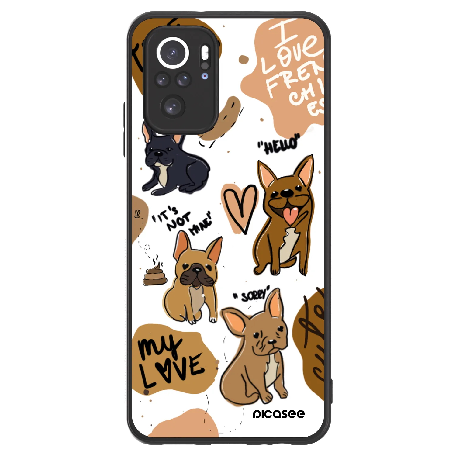 Picasee ULTIMATE CASE za Xiaomi Redmi Note 10S - Frenchies