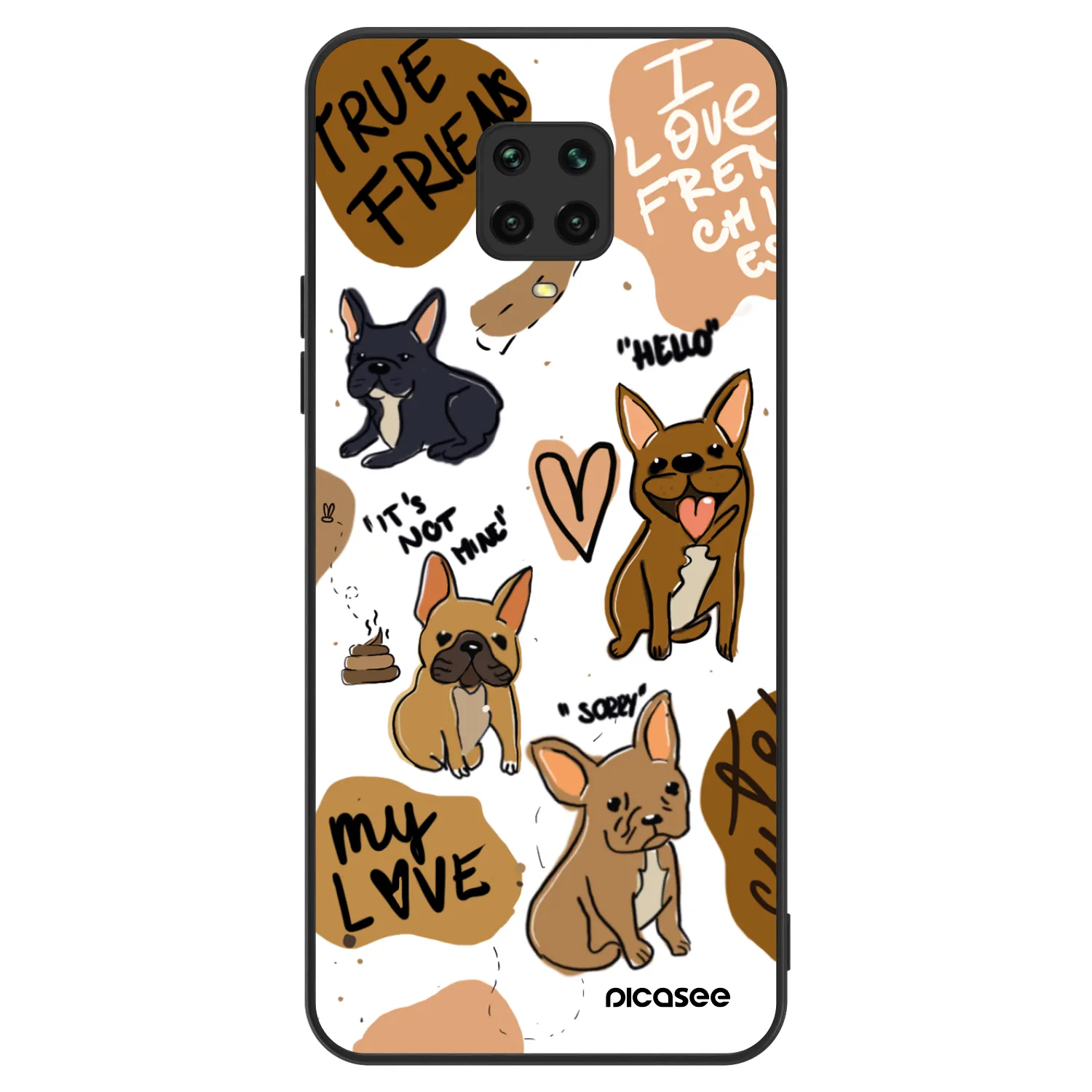 Picasee ULTIMATE CASE za Xiaomi Redmi Note 9S - Frenchies