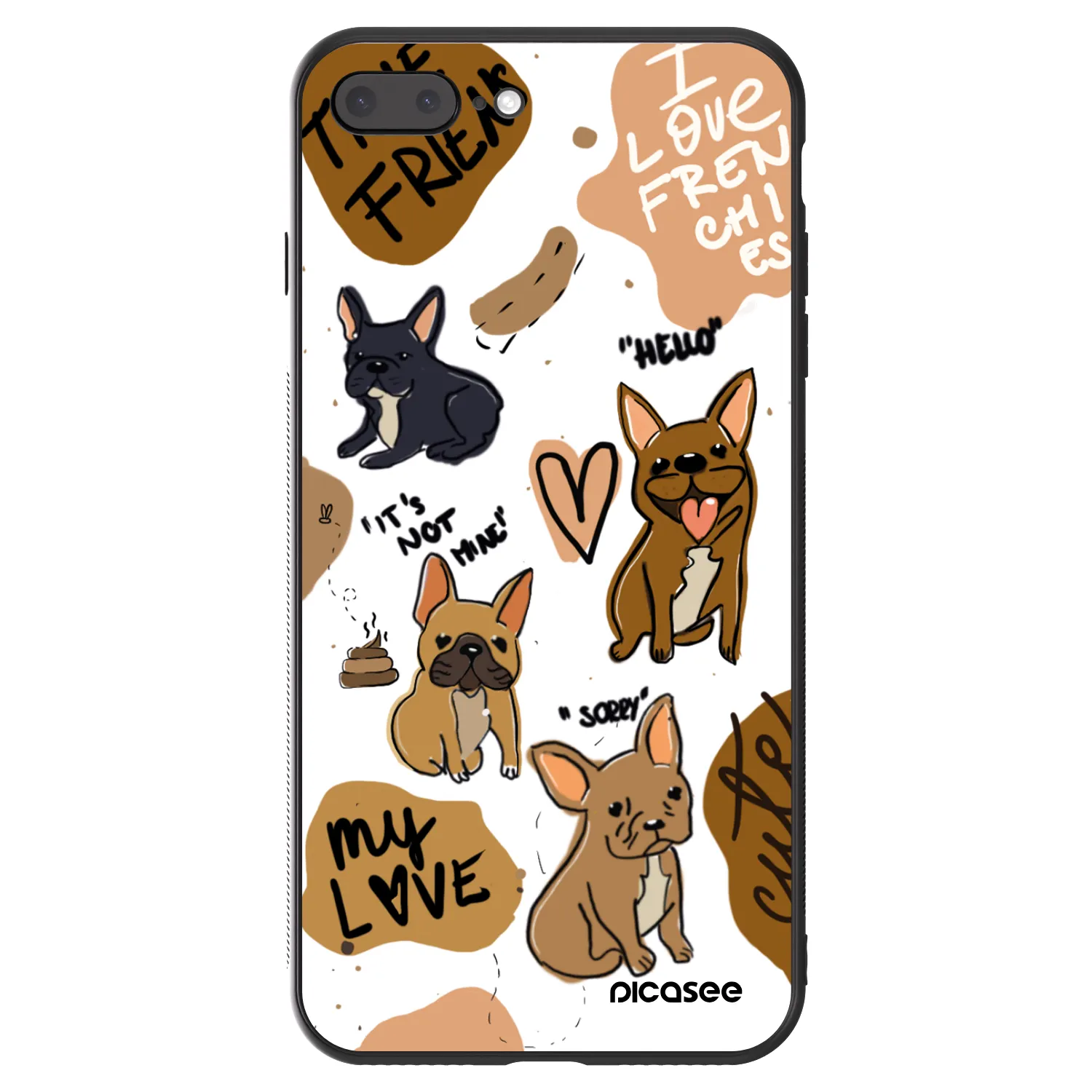 Picasee ULTIMATE CASE za Apple iPhone 8 Plus - Frenchies