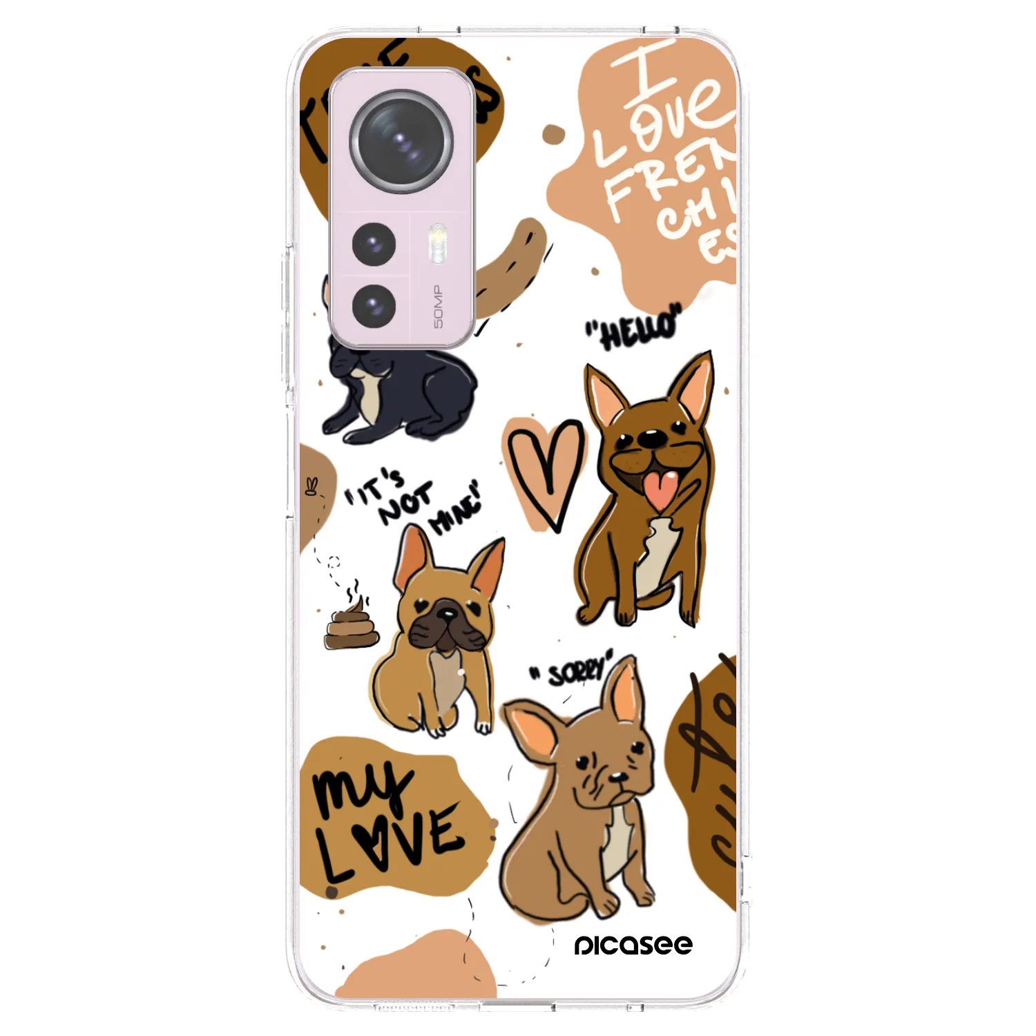 Picasee silikonski prozorni ovitek za Xiaomi 12 - Frenchies