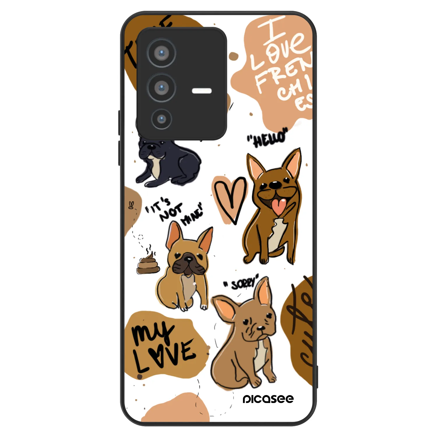 Picasee ULTIMATE CASE za Vivo V23 5G - Frenchies