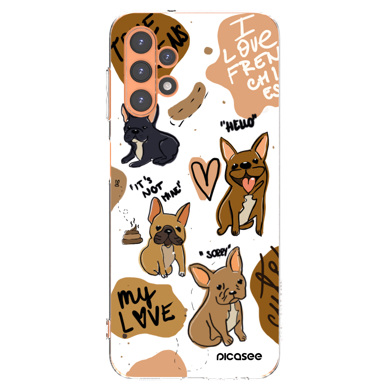 Picasee silikonski prozorni ovitek za Samsung Galaxy A13 4G A135 - Frenchies