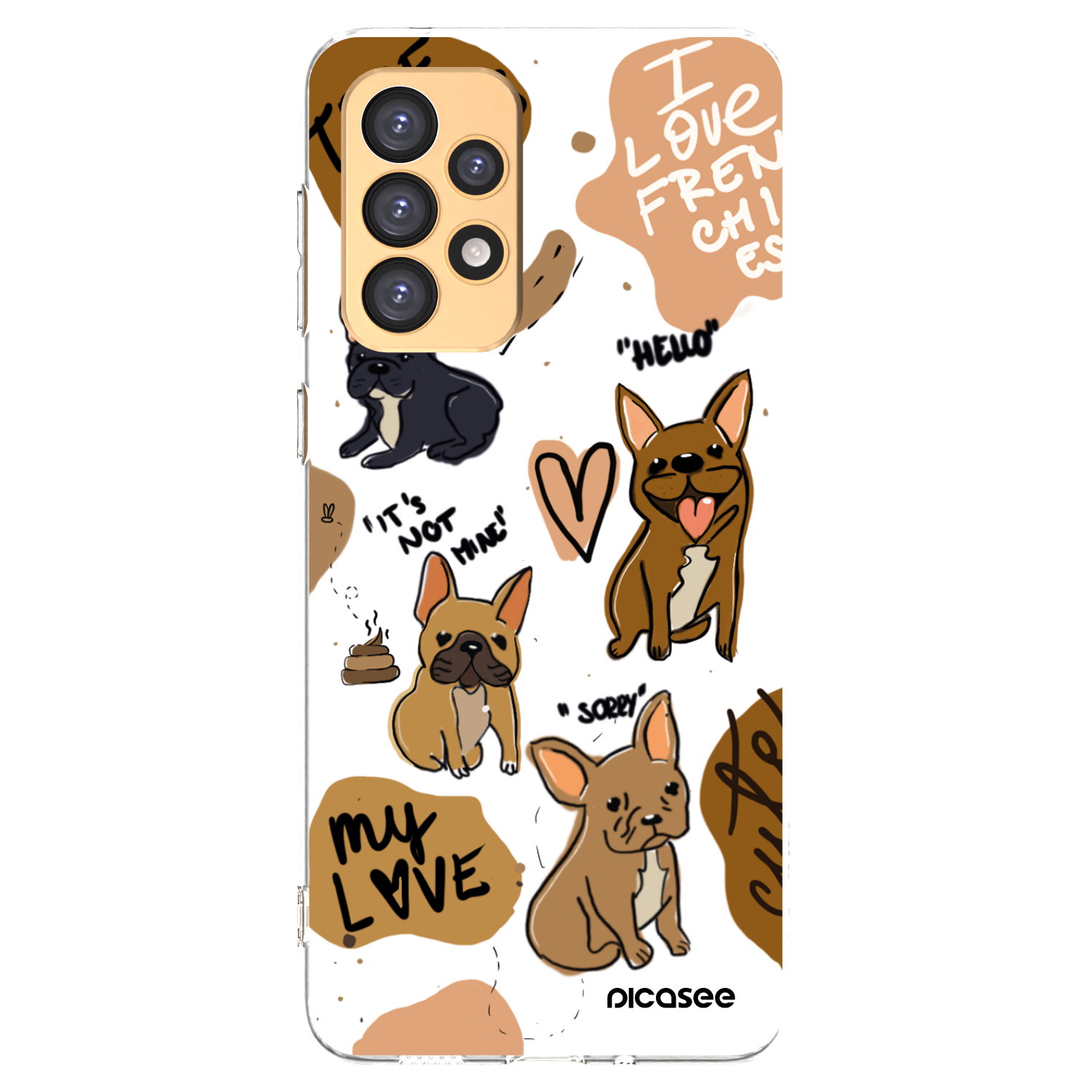 Picasee silikonski prozorni ovitek za Samsung Galaxy A33 5G A336 - Frenchies