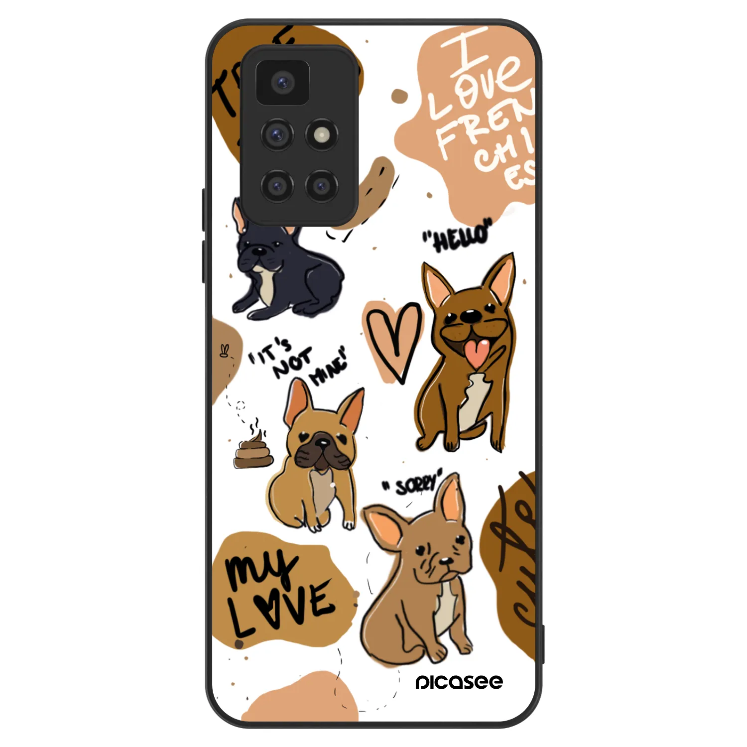 Picasee ULTIMATE CASE za Xiaomi Redmi 10 (2022) - Frenchies