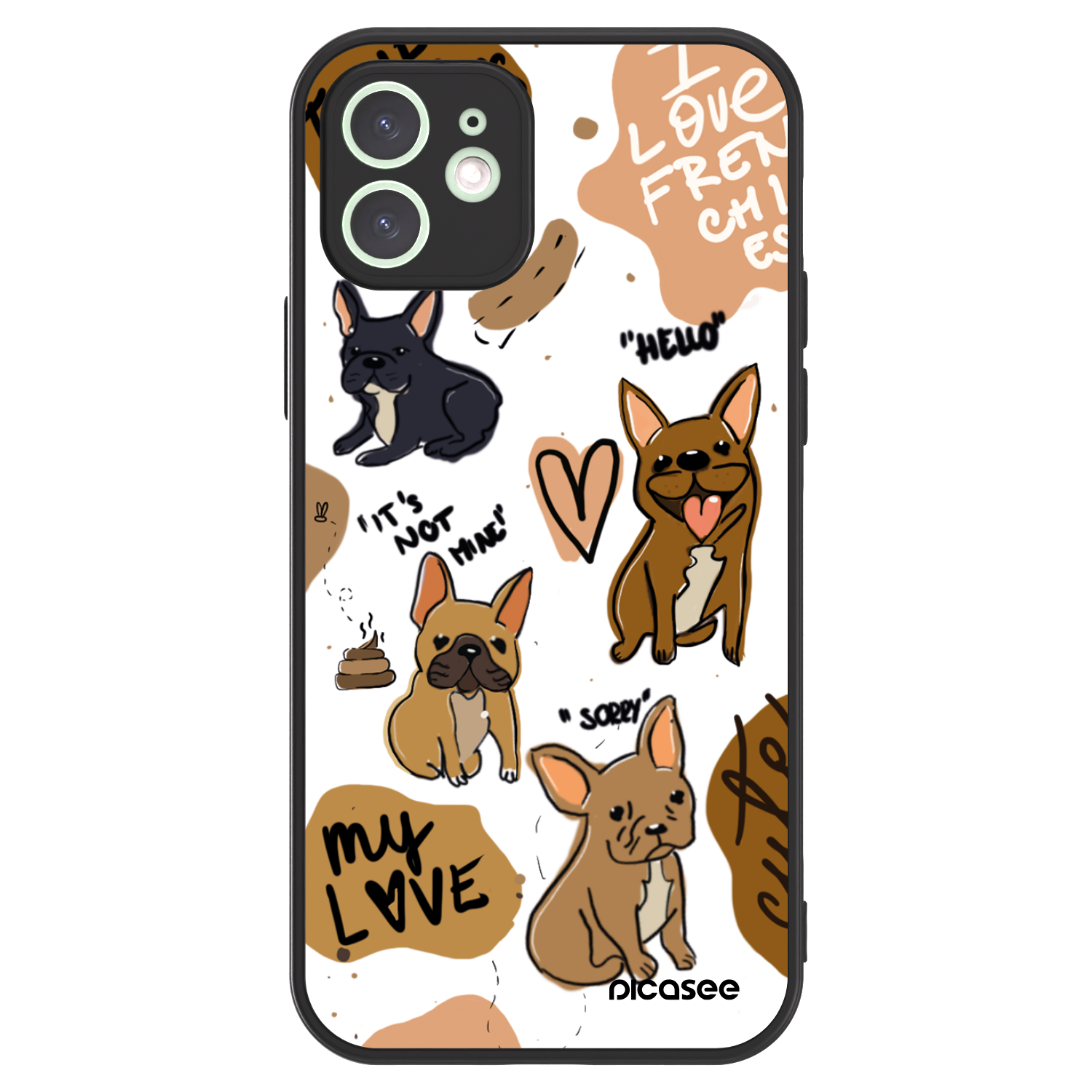 Picasee ULTIMATE CASE MagSafe za Apple iPhone 12 - Frenchies