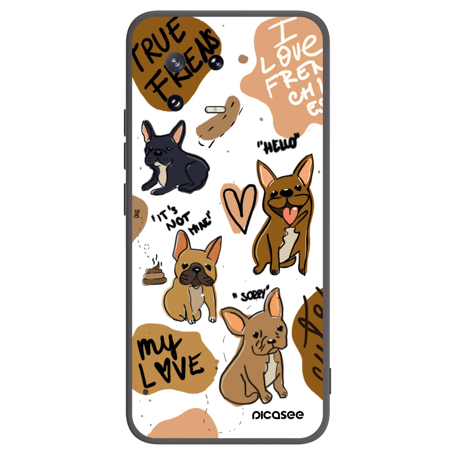 Picasee silikonski črni ovitek za Xiaomi 13 Pro - Frenchies