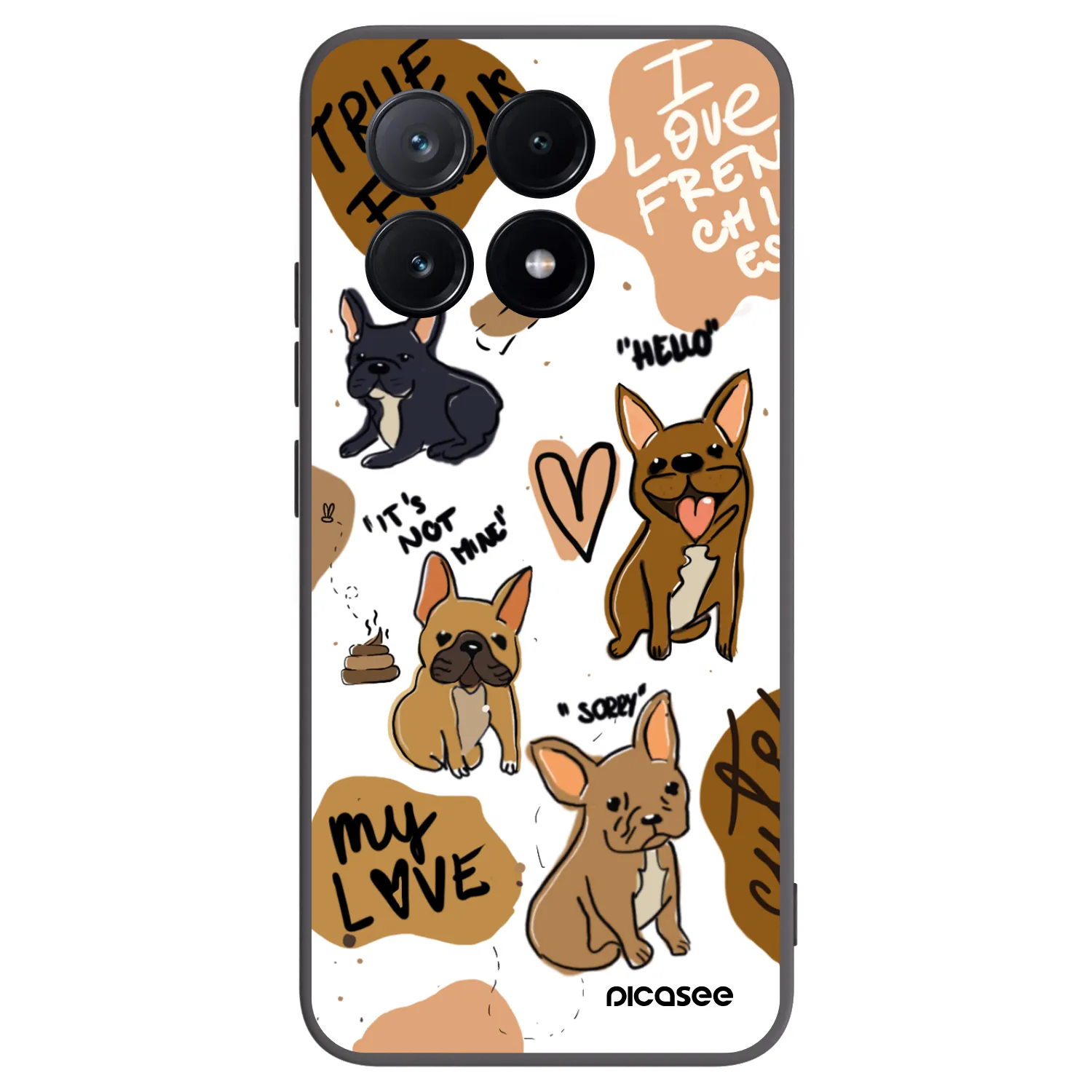 Picasee silikonski črni ovitek za Xiaomi Poco X6 Pro - Frenchies