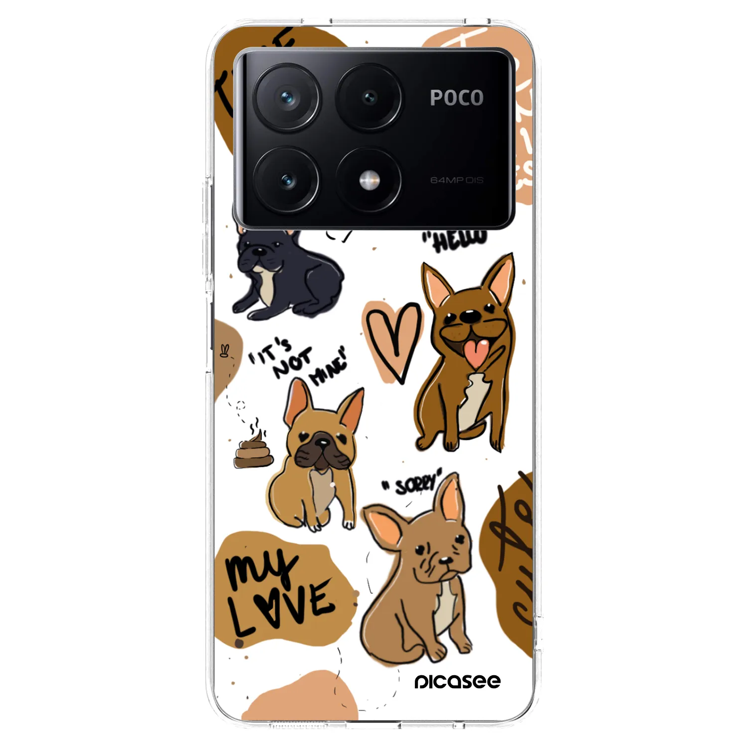 Picasee silikonski prozorni ovitek za Xiaomi Poco X6 Pro - Frenchies