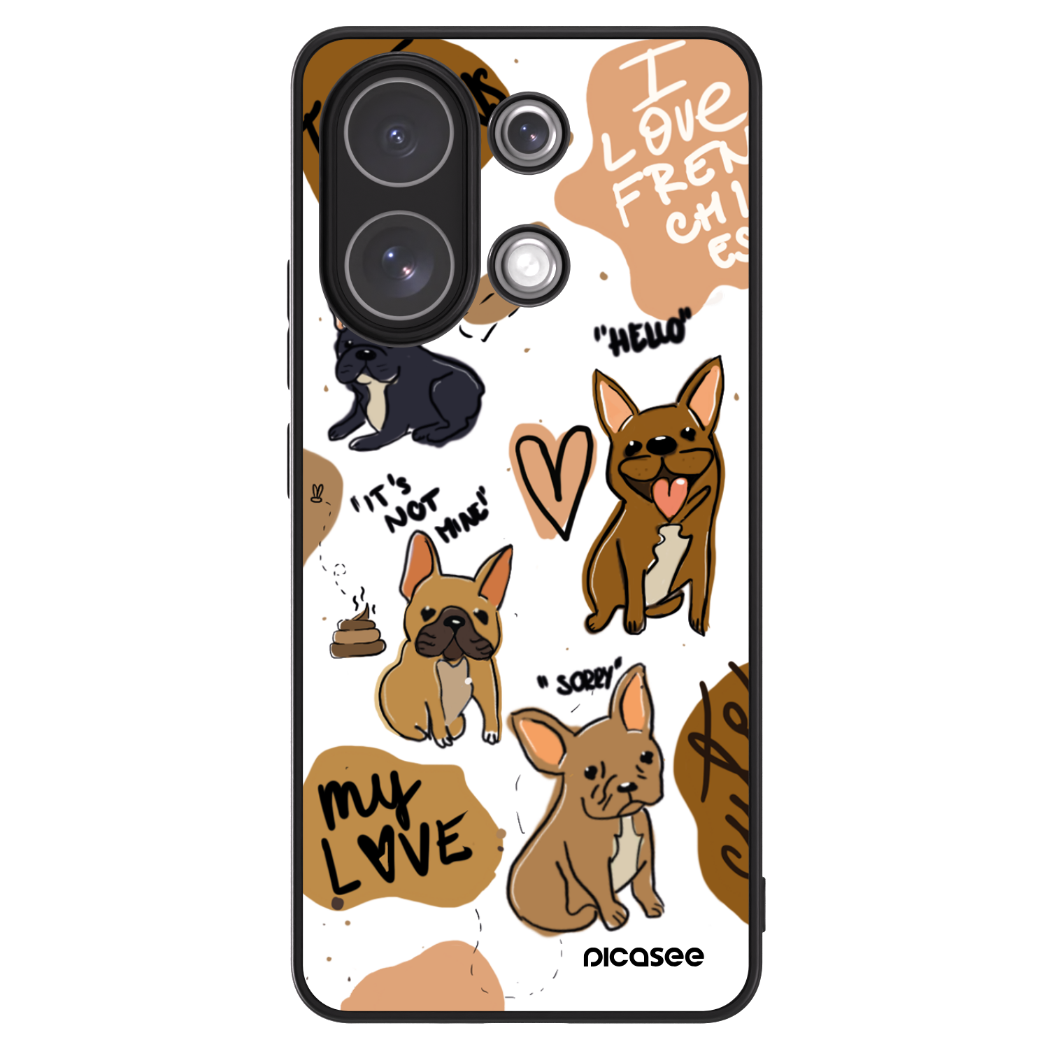 Picasee ULTIMATE CASE za Xiaomi Redmi Note 13 4G - Frenchies