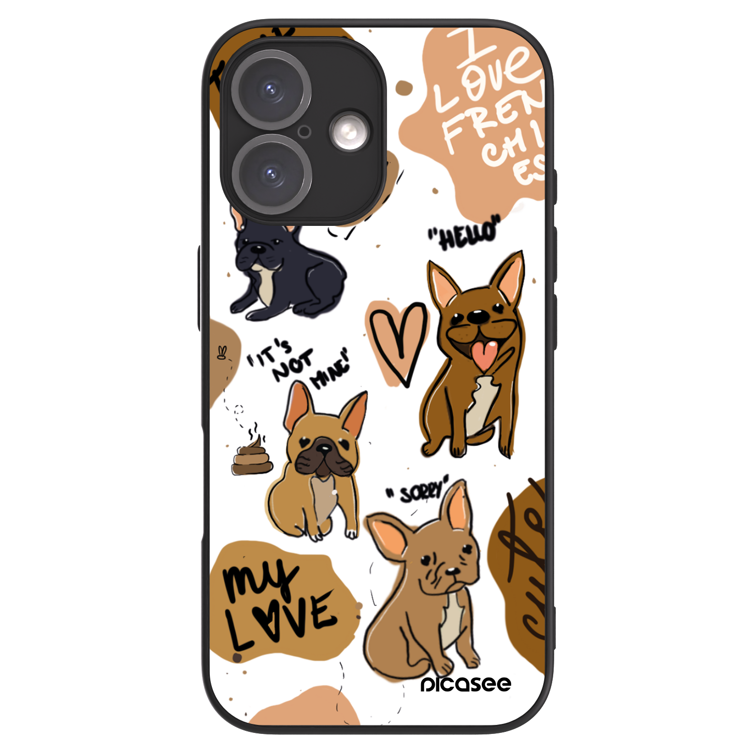 Picasee ULTIMATE CASE MagSafe za Apple iPhone 16 - Frenchies