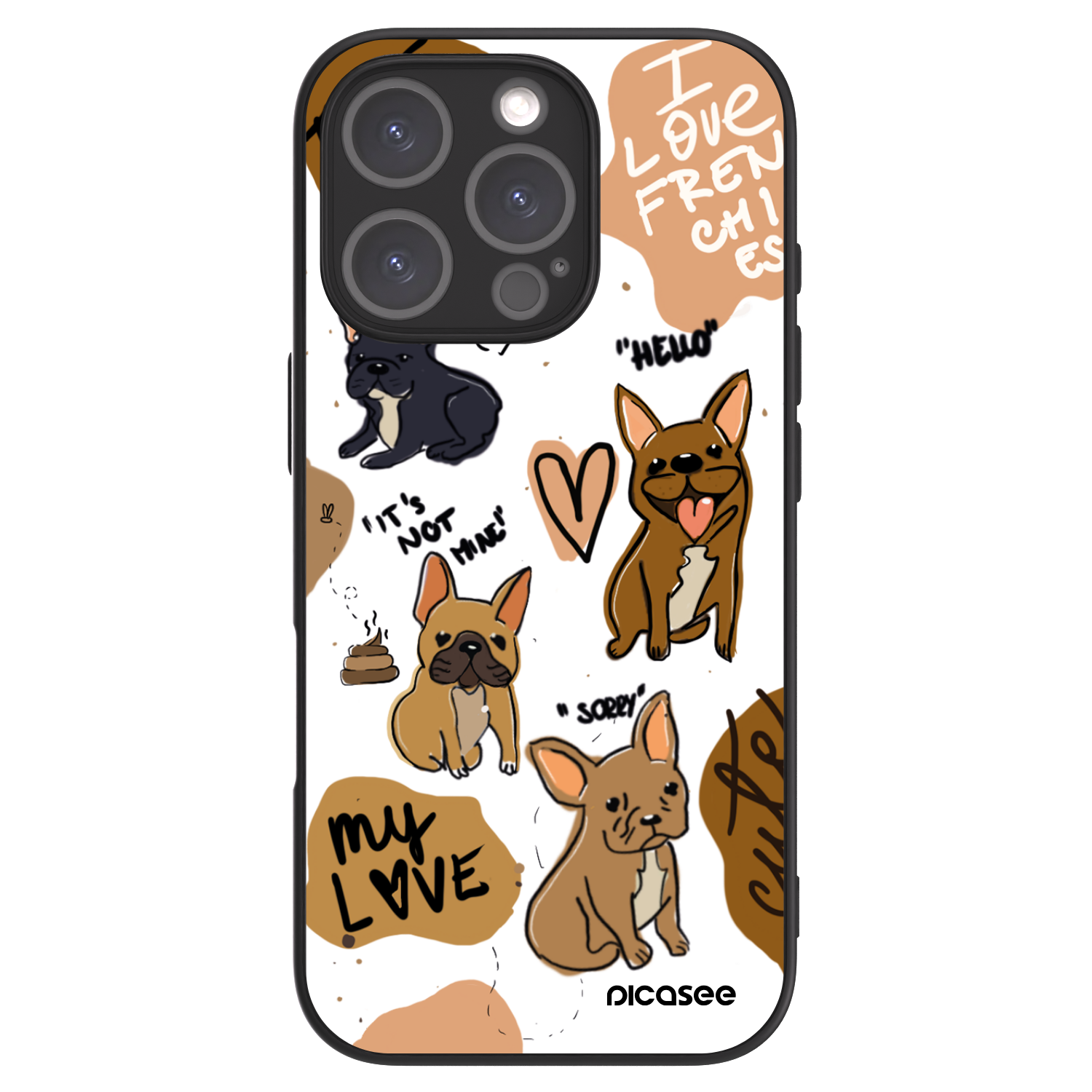 Picasee ULTIMATE CASE za Apple iPhone 16 Pro - Frenchies