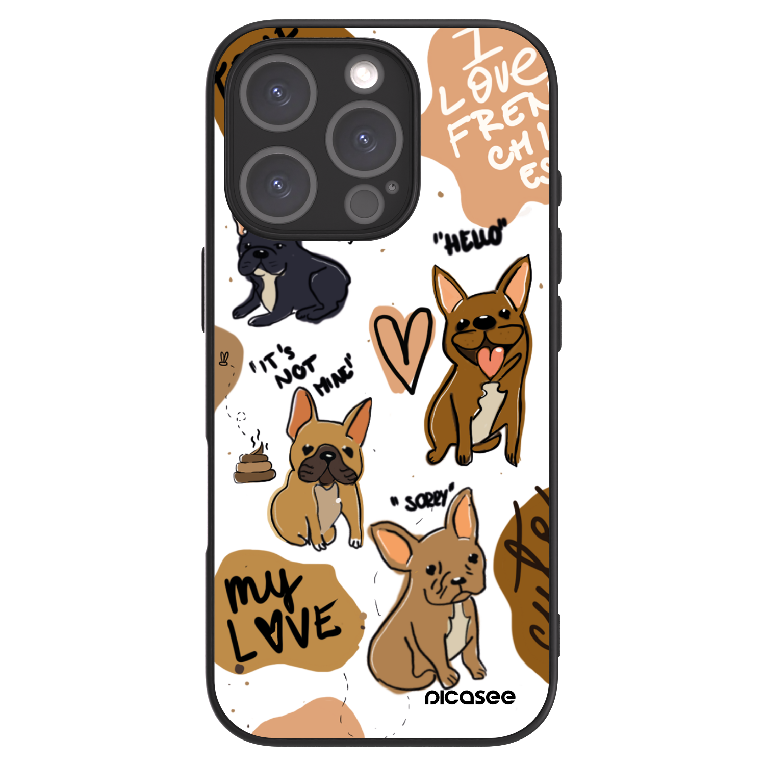 Picasee ULTIMATE CASE MagSafe za Apple iPhone 16 Pro - Frenchies