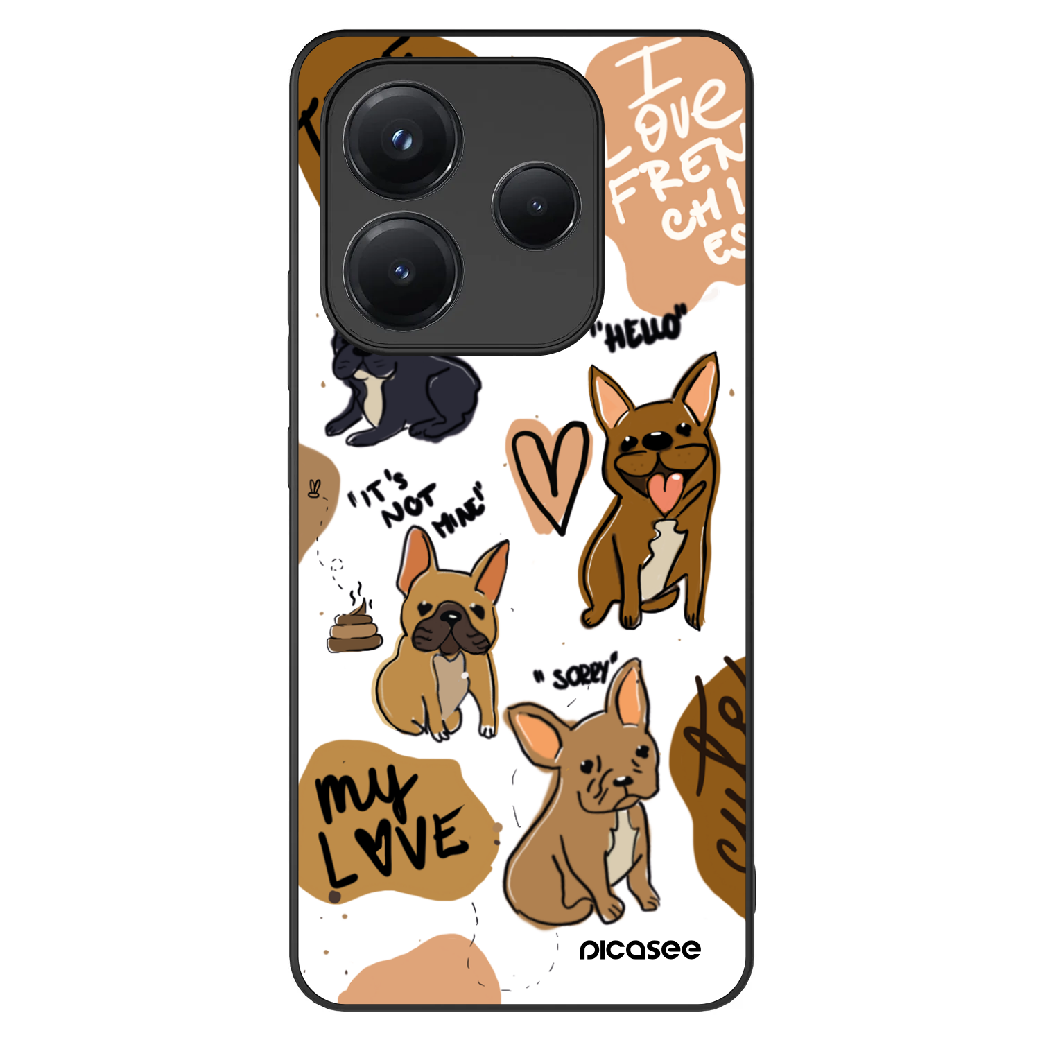 Picasee ULTIMATE CASE za Xiaomi Redmi Note 14 5G - Frenchies