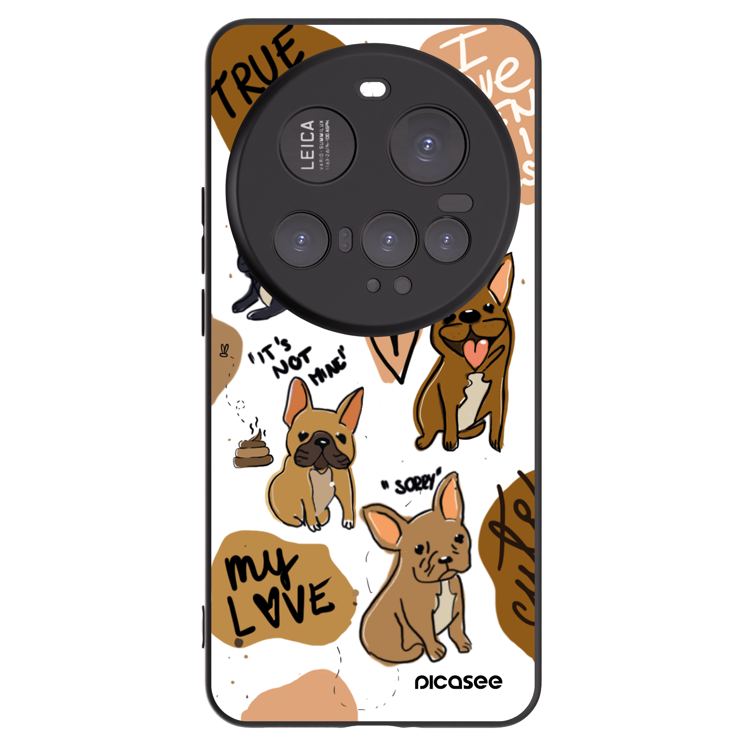 Picasee silikonski črni ovitek za Xiaomi 15 Ultra - Frenchies