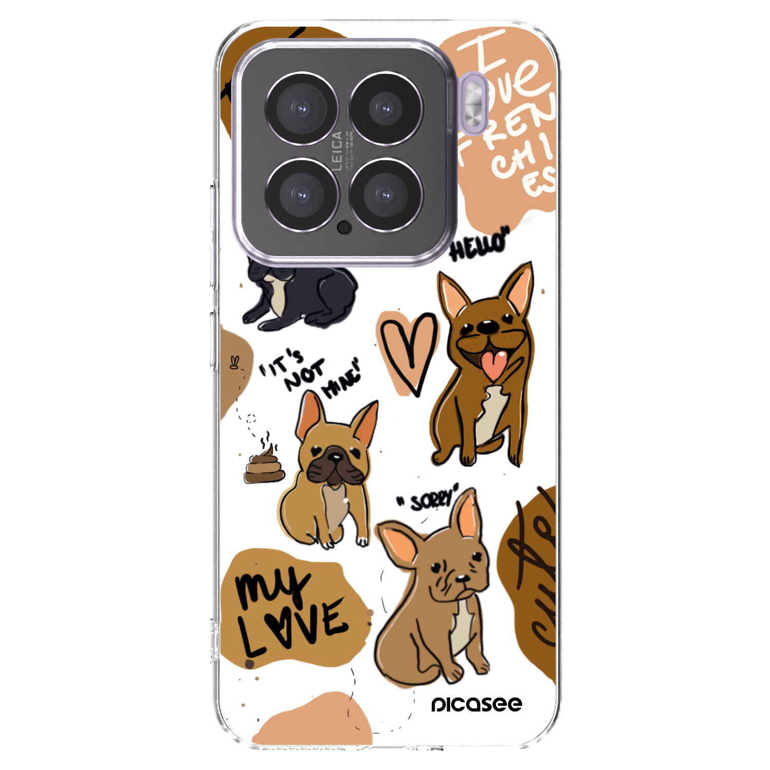 Picasee silikonski prozorni ovitek za Xiaomi 15 - Frenchies